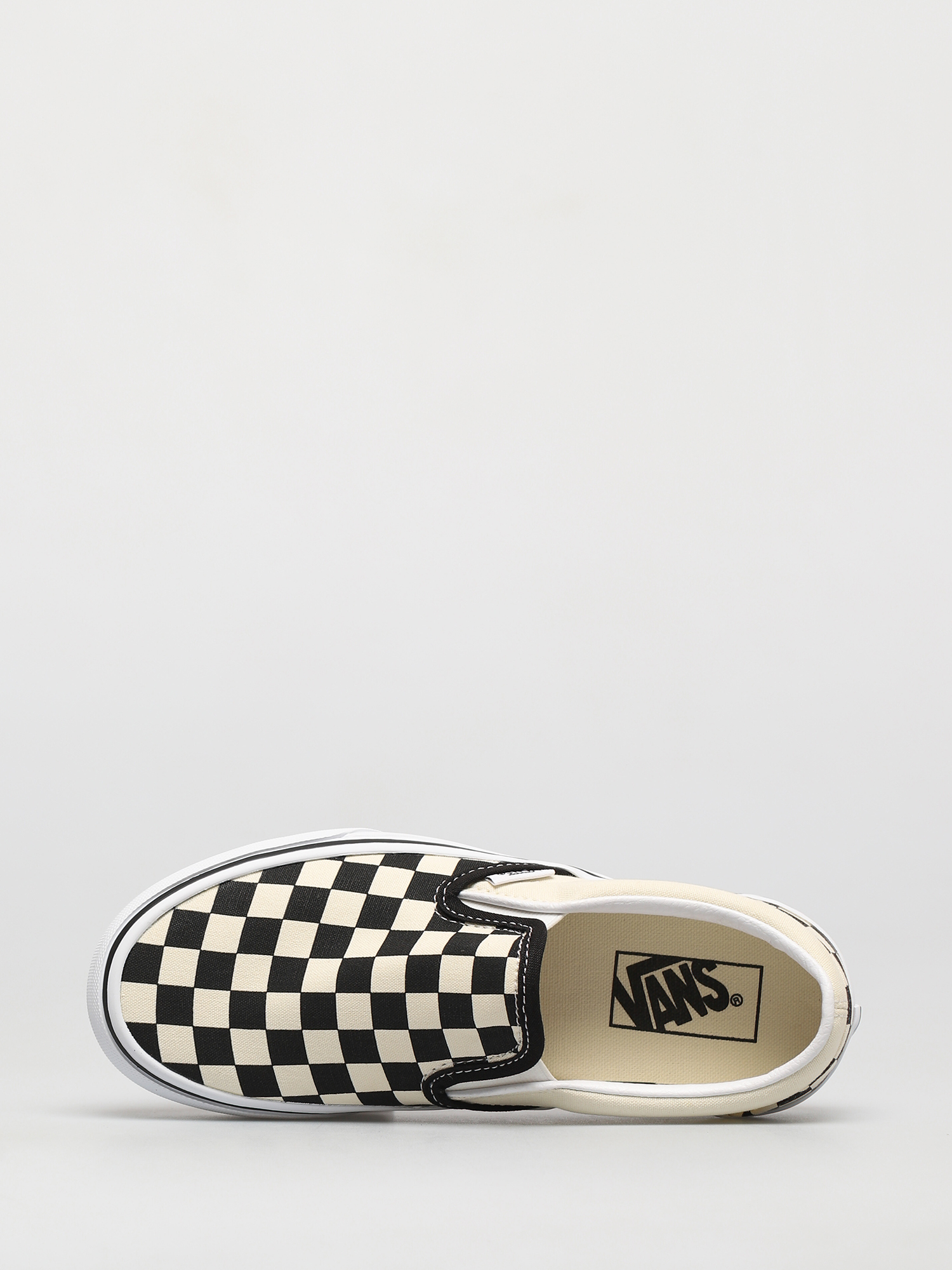 Vans Classic Slip On Platform Cipők (blk whtchckerboard/wht)