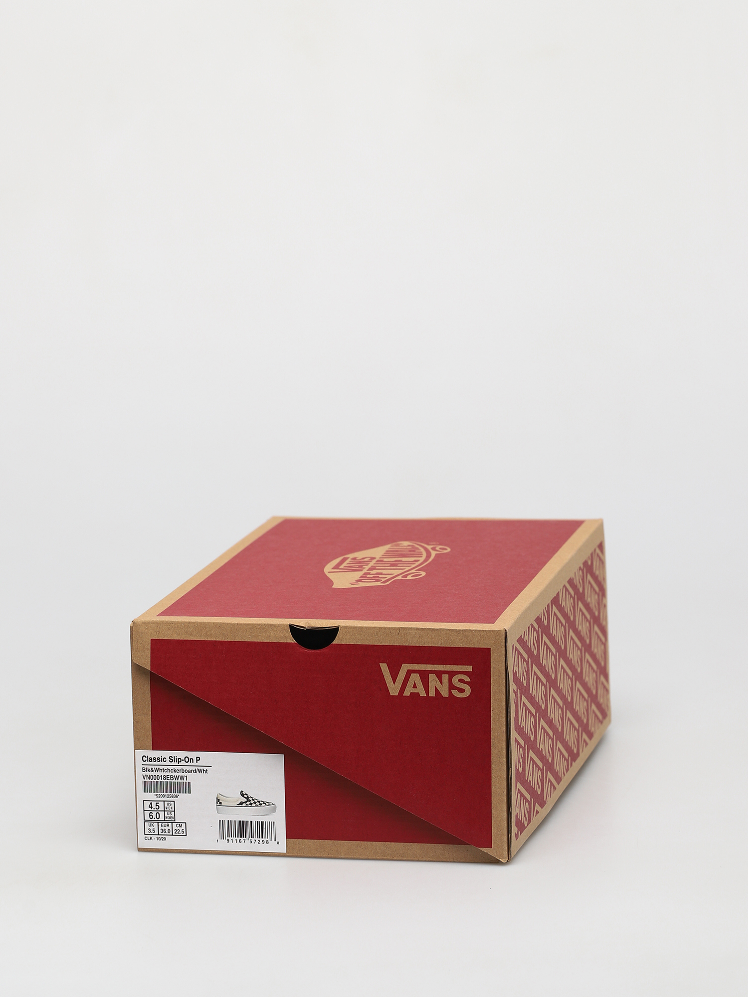 Vans Classic Slip On Platform Cipők (blk whtchckerboard/wht)