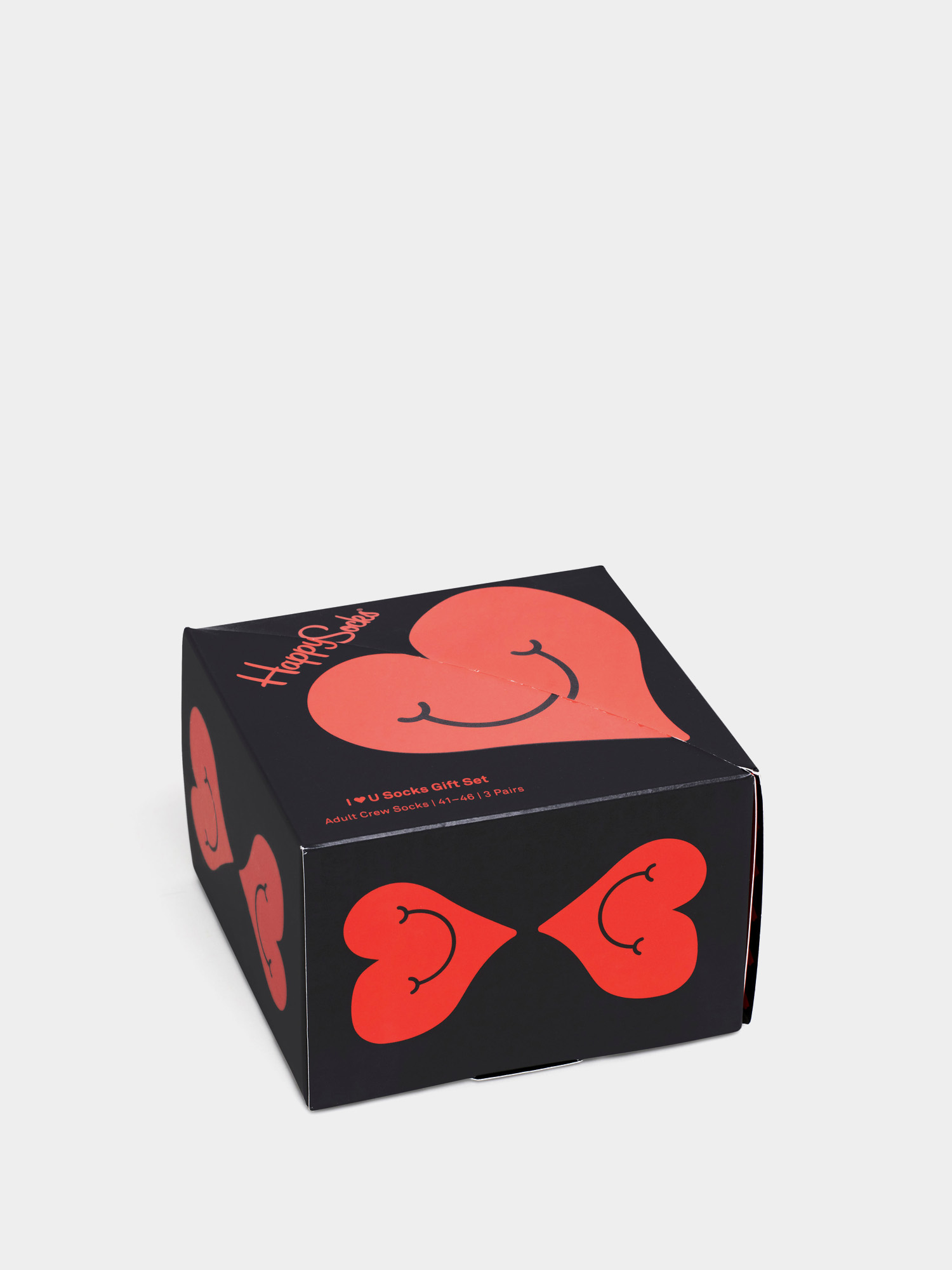 Happy Socks Valentine 2Pk Zokni (black/red)