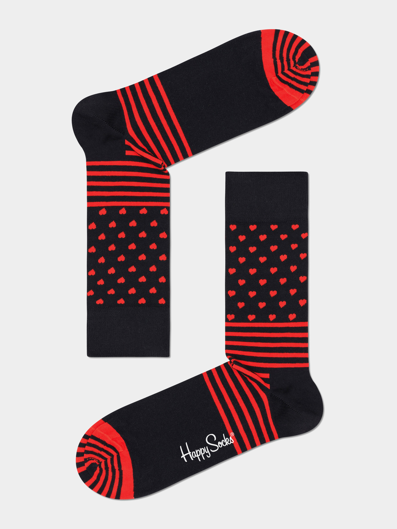 Happy Socks Valentine 2Pk Zokni (black/red)