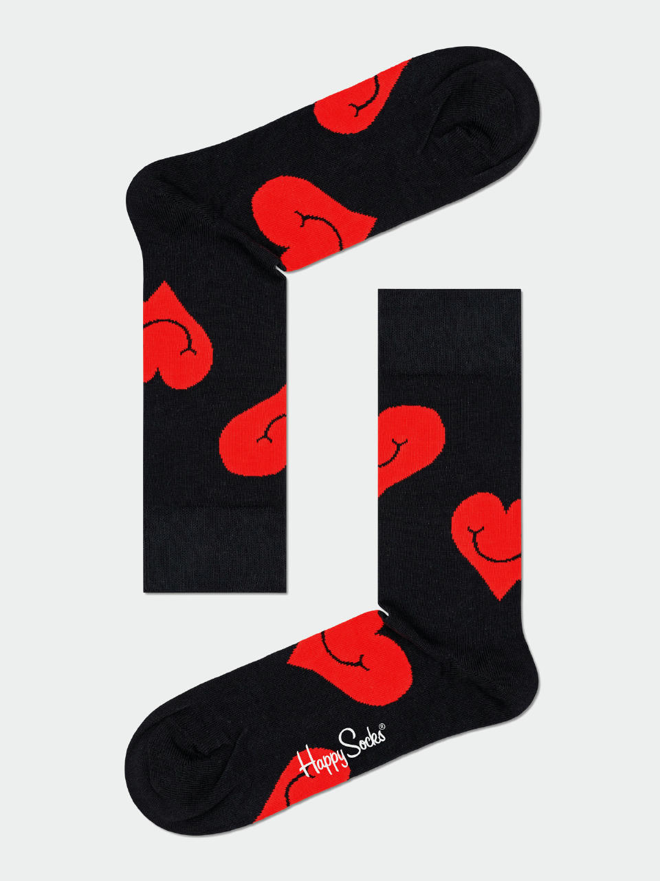 Happy Socks Valentine 2Pk Zokni (black/red)