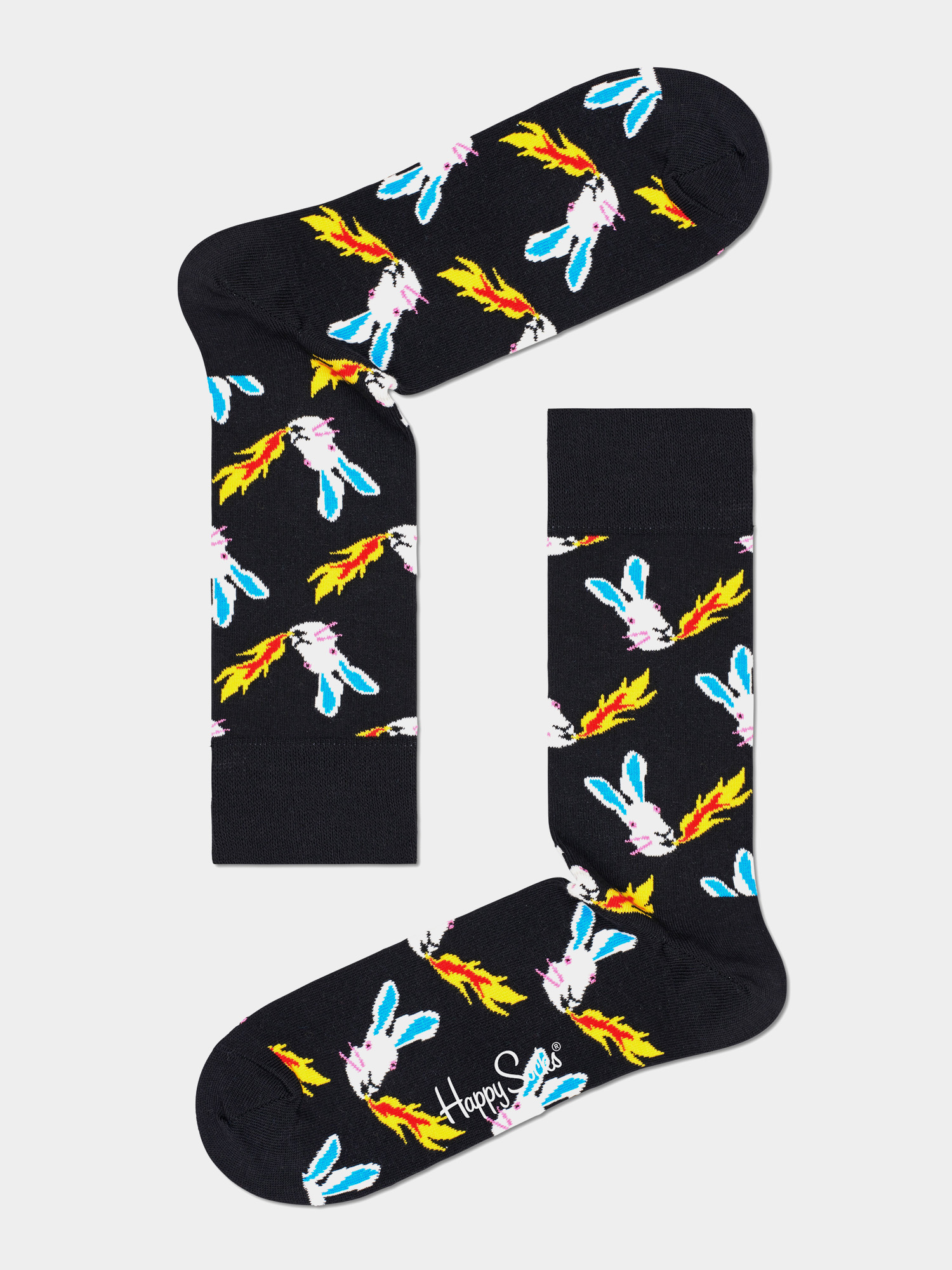 Happy Socks Fire Rabbit Zokni (black)