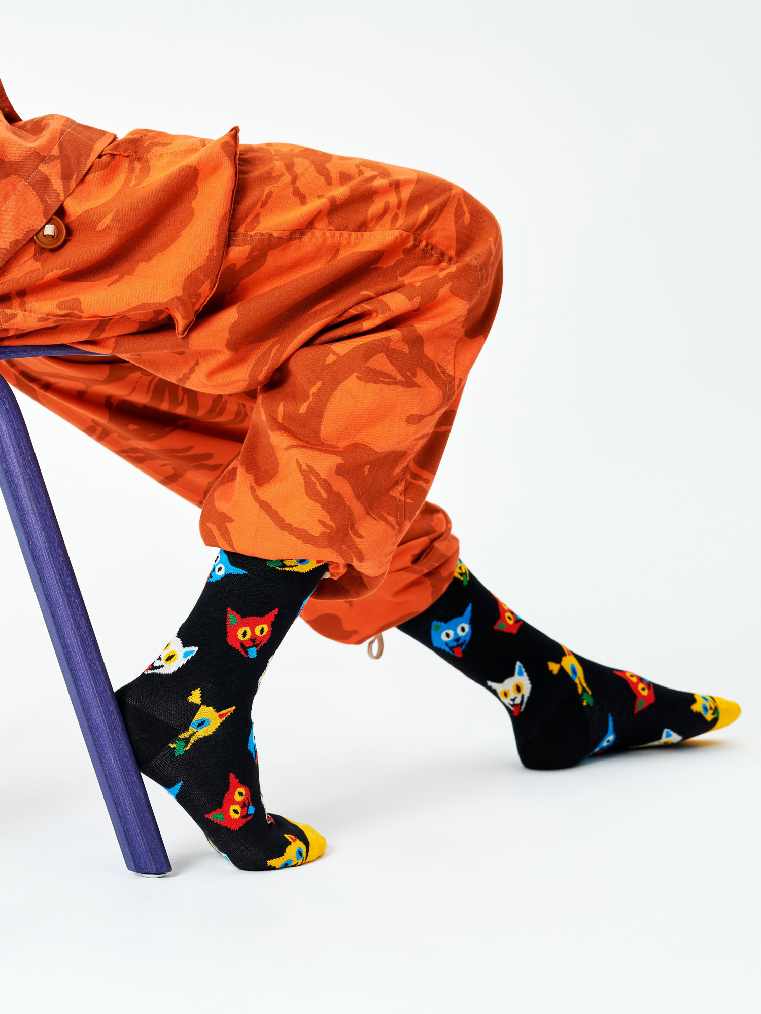 Happy Socks Cat Zokni (black)