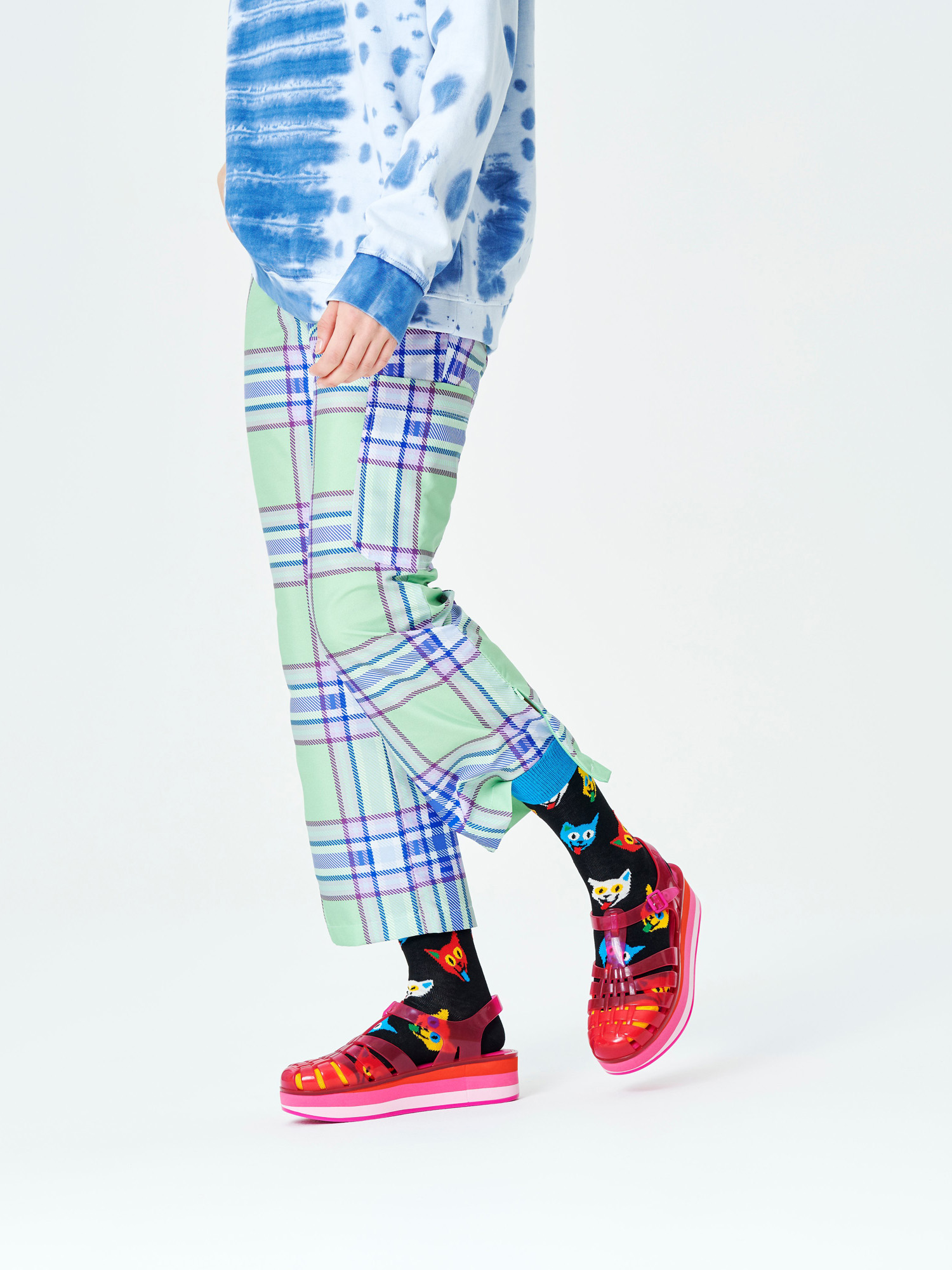 Happy Socks Cat Zokni (black)