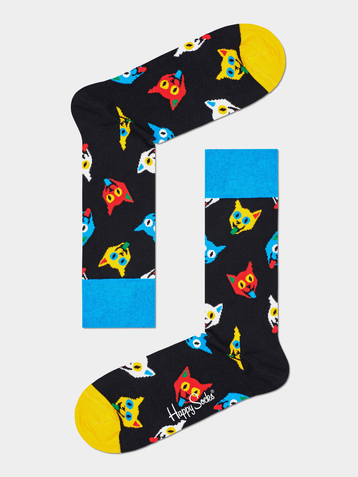 Happy Socks Cat Zokni (black)