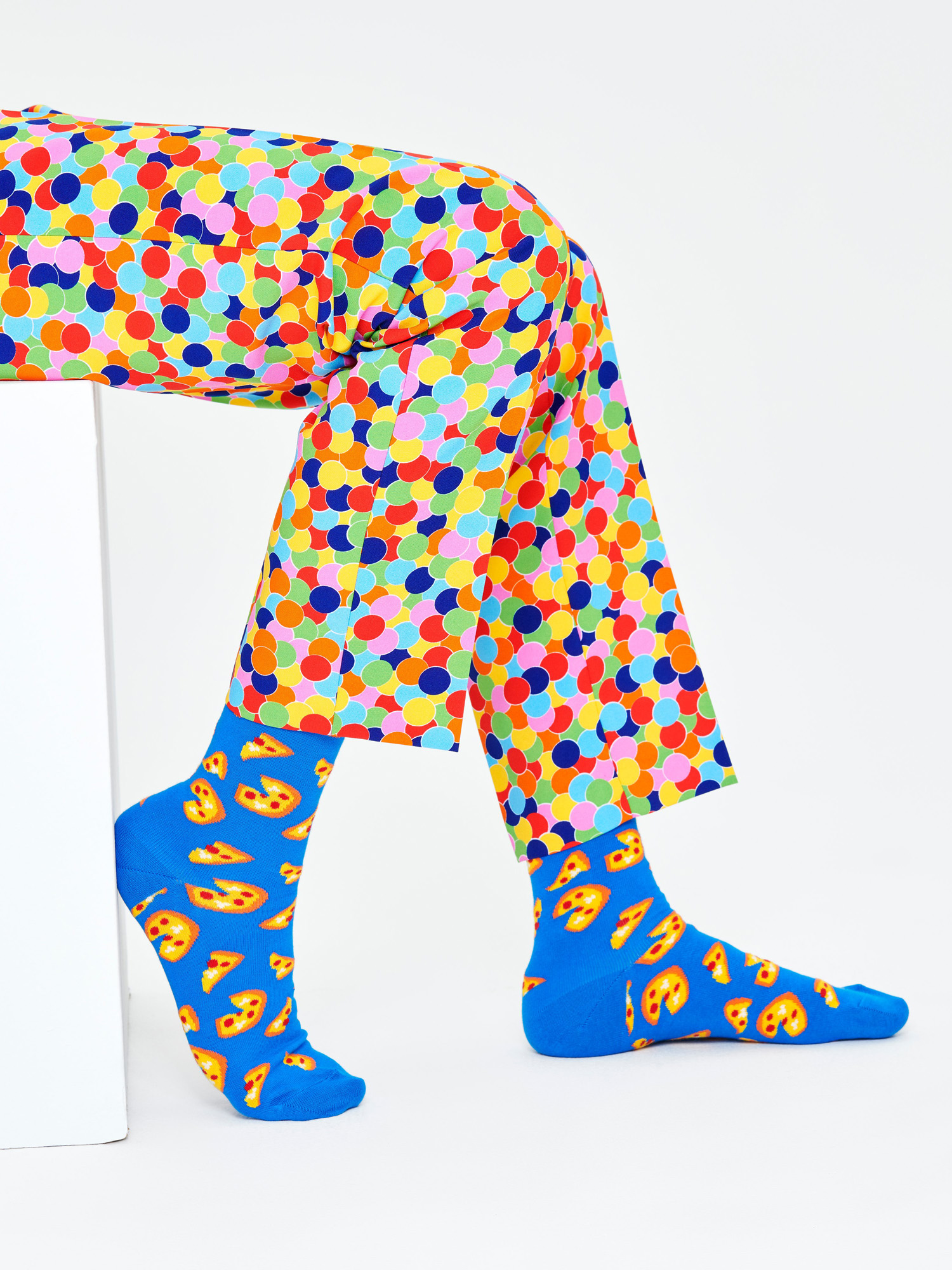 Happy Socks Pizza Zokni (blue)