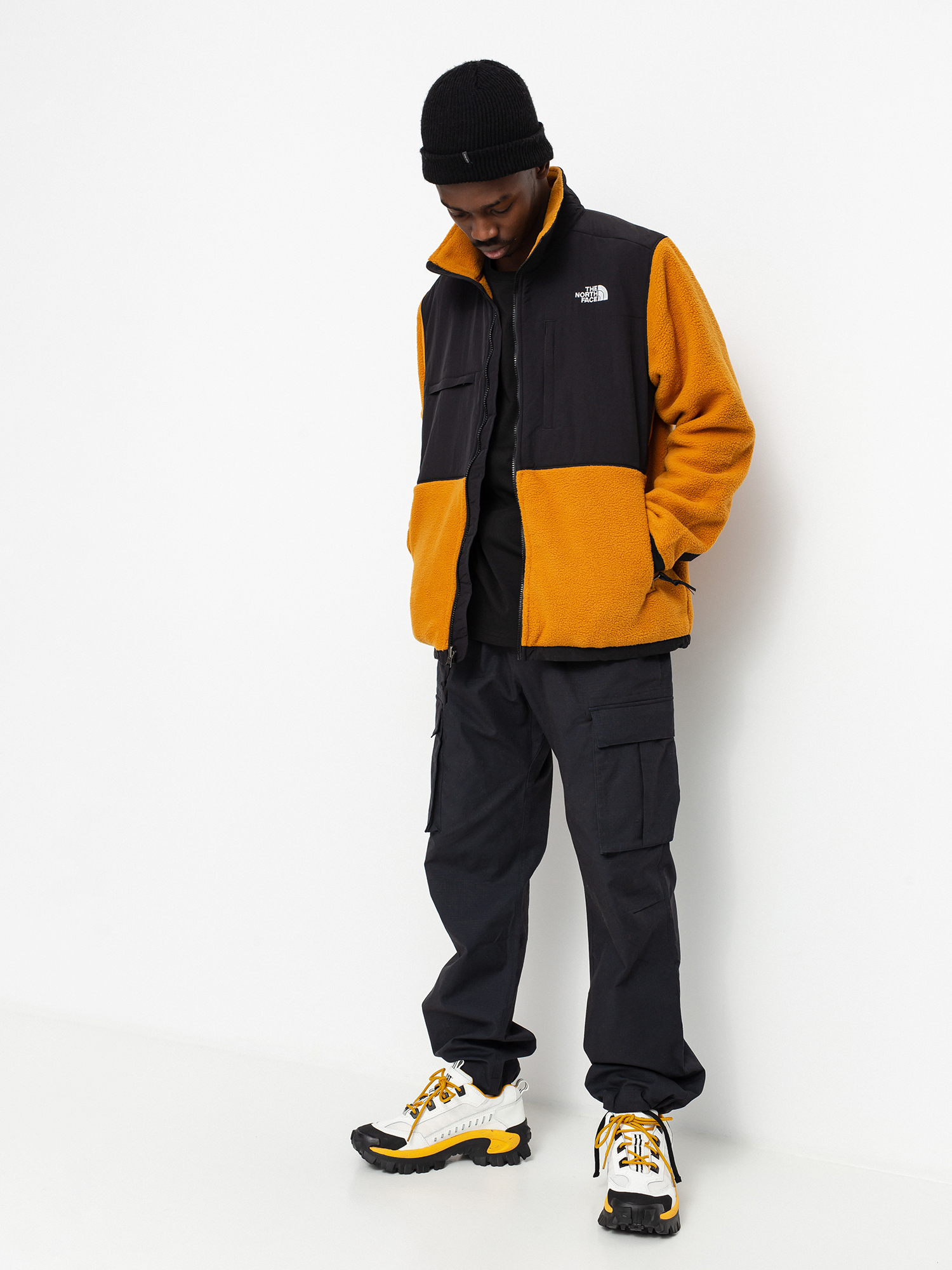 Férfi The North Face Denali 2 Polár pulóver (timber tan)