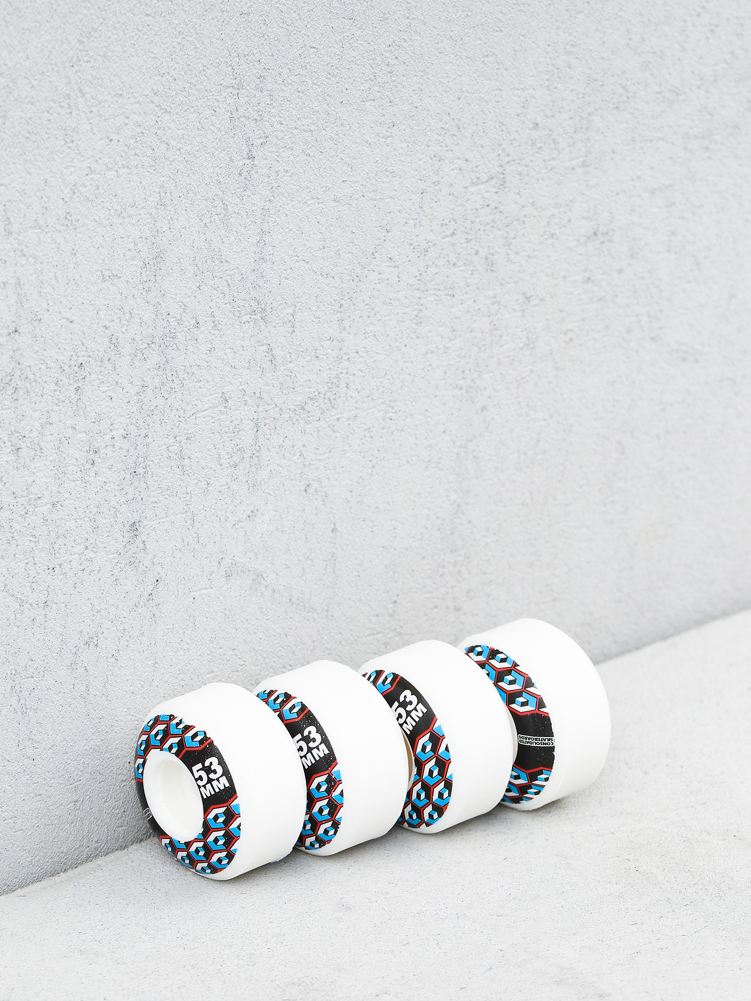 Consolidated Black Cracked Gördeszka kerék (white/black)