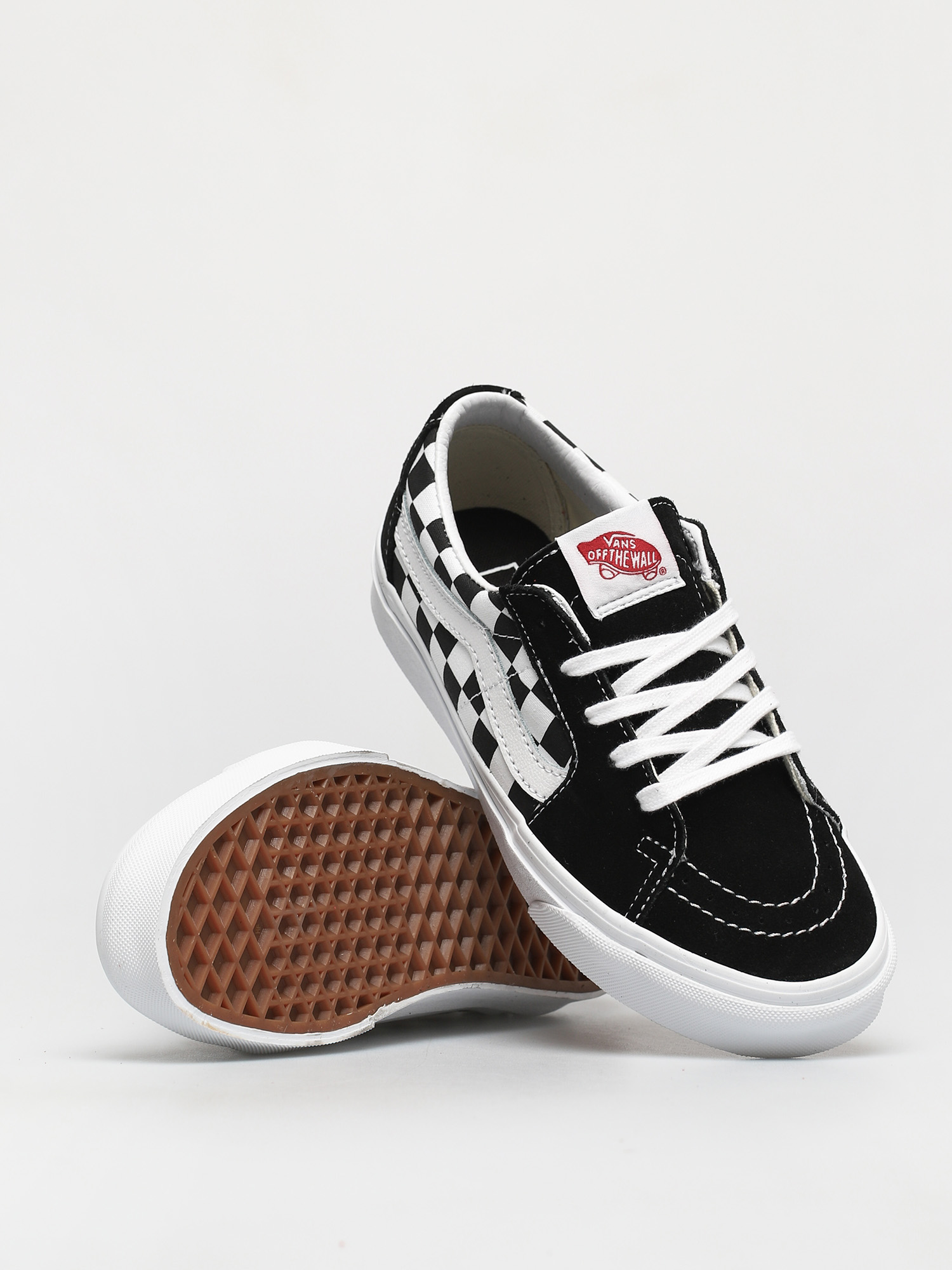 Vans Sk8 Low Cipők (canvas/suede black/checkerboard)