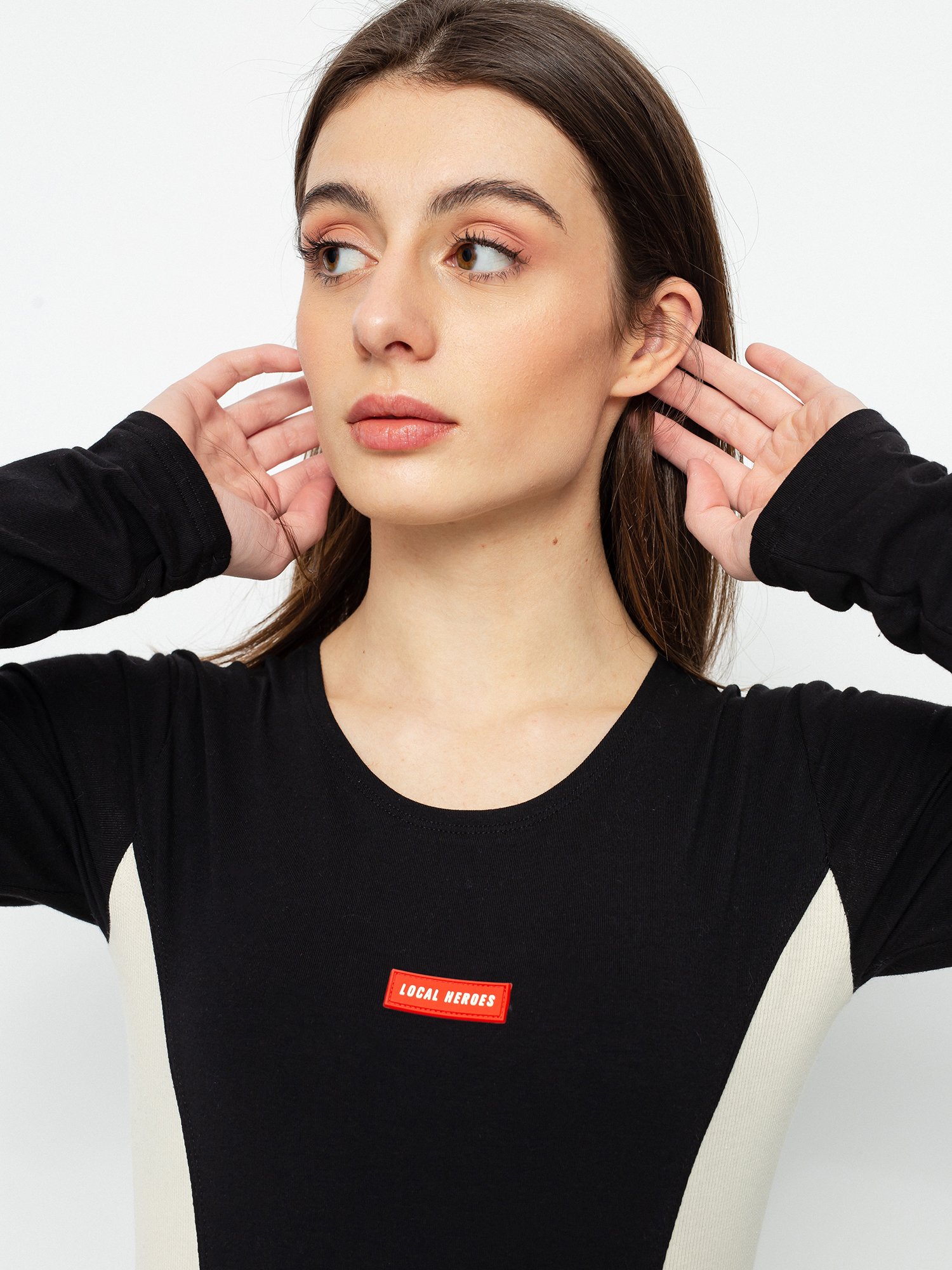 Local Heroes Leo Bodysuit Wmn Alsónemű (black/beige)