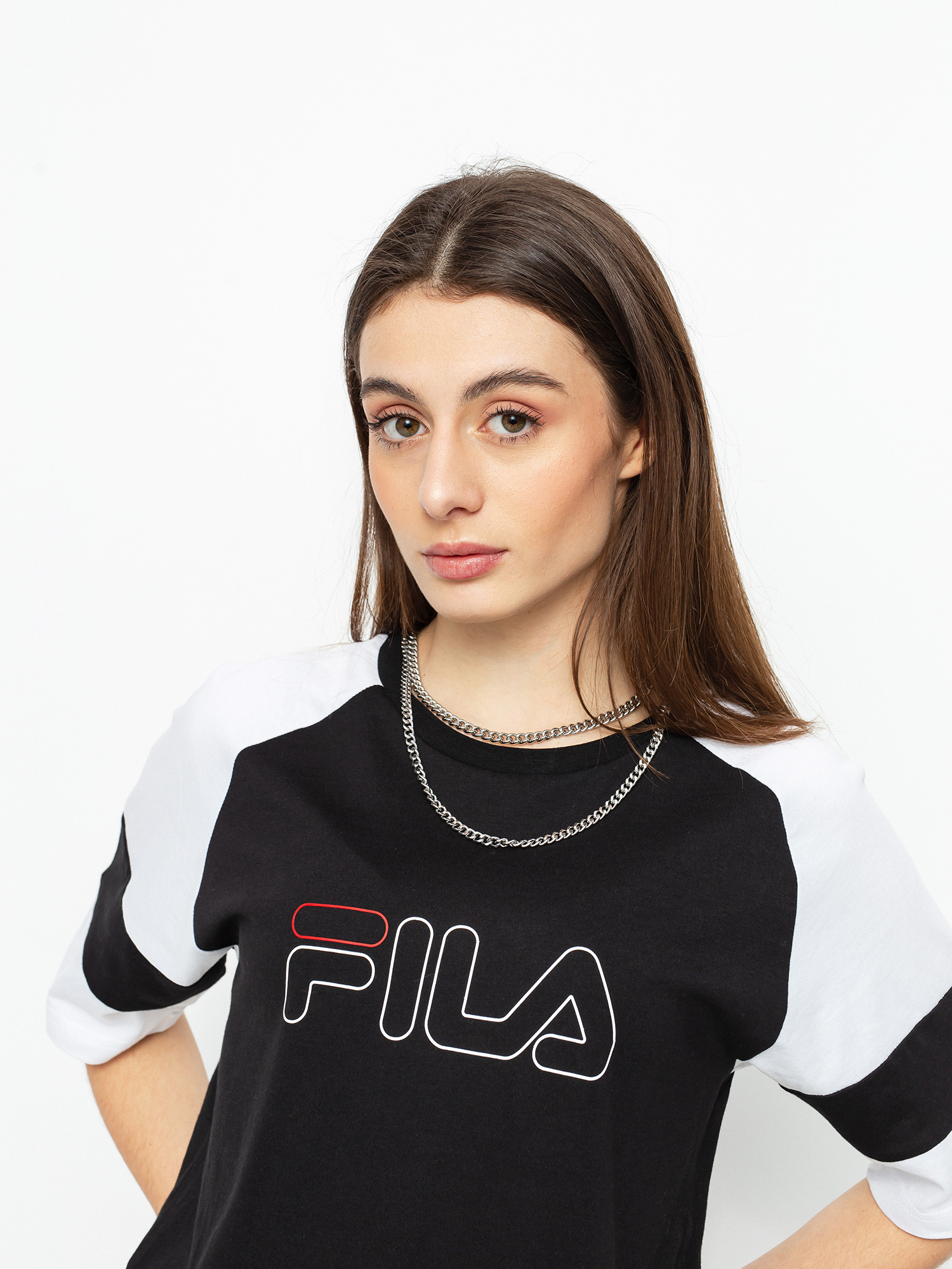 Fila Jacklyn Wmn Ujjatlan felső (black/bright white)