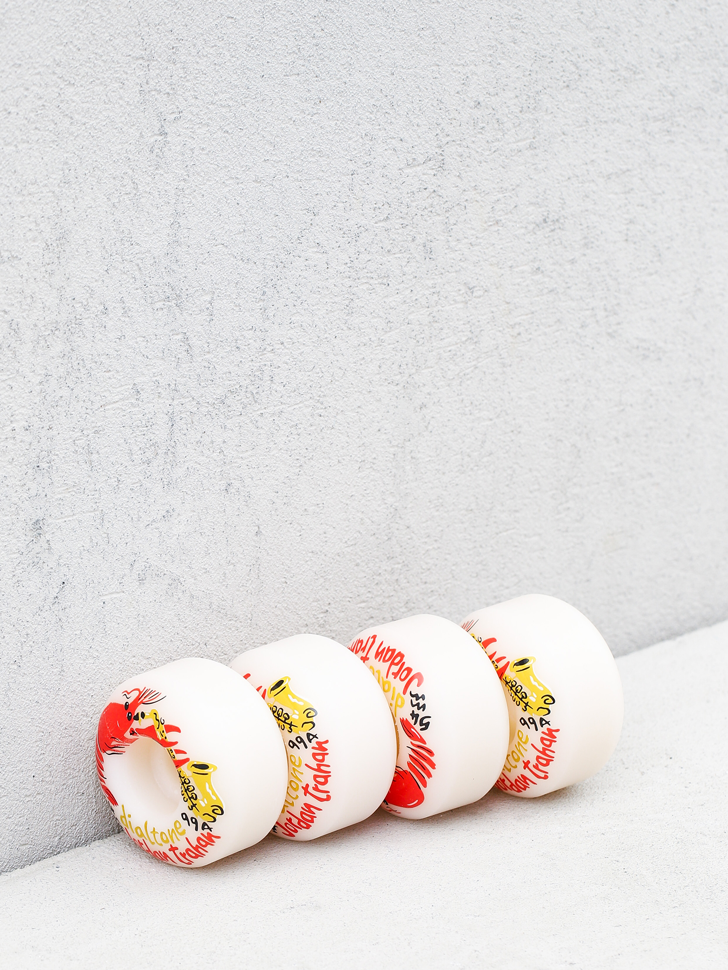 Dial Tone Trahan Zydeco Standard Gördeszka kerék (white)