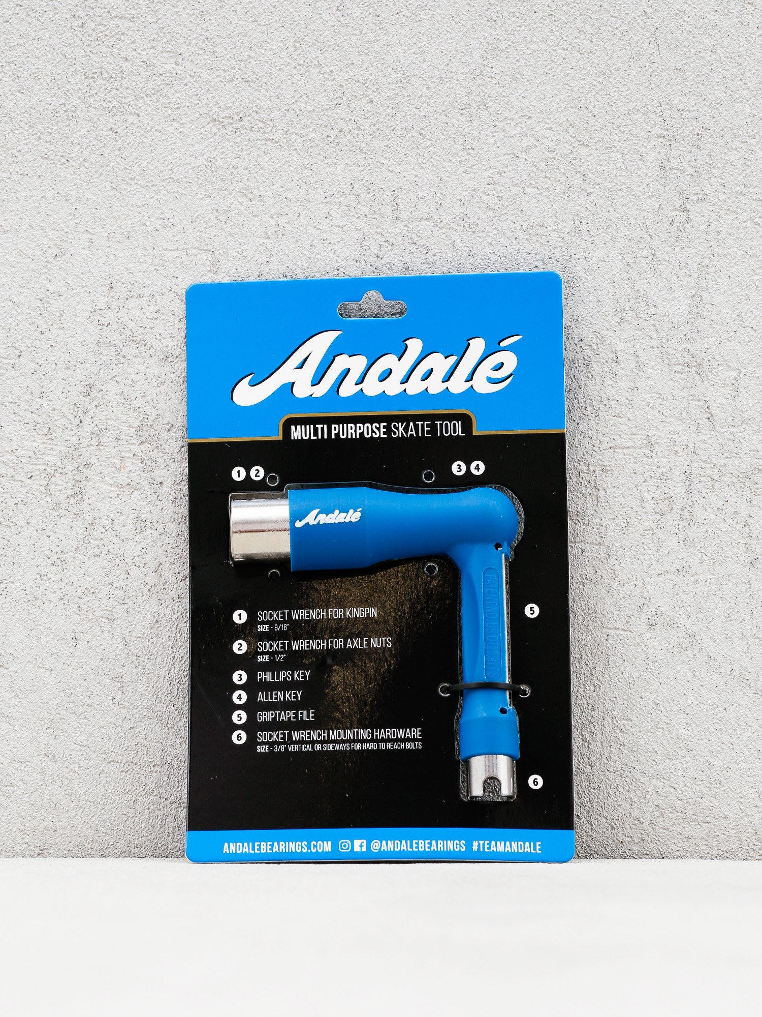 Andale Multi Purpose Ratchet Skate Tool (blue)