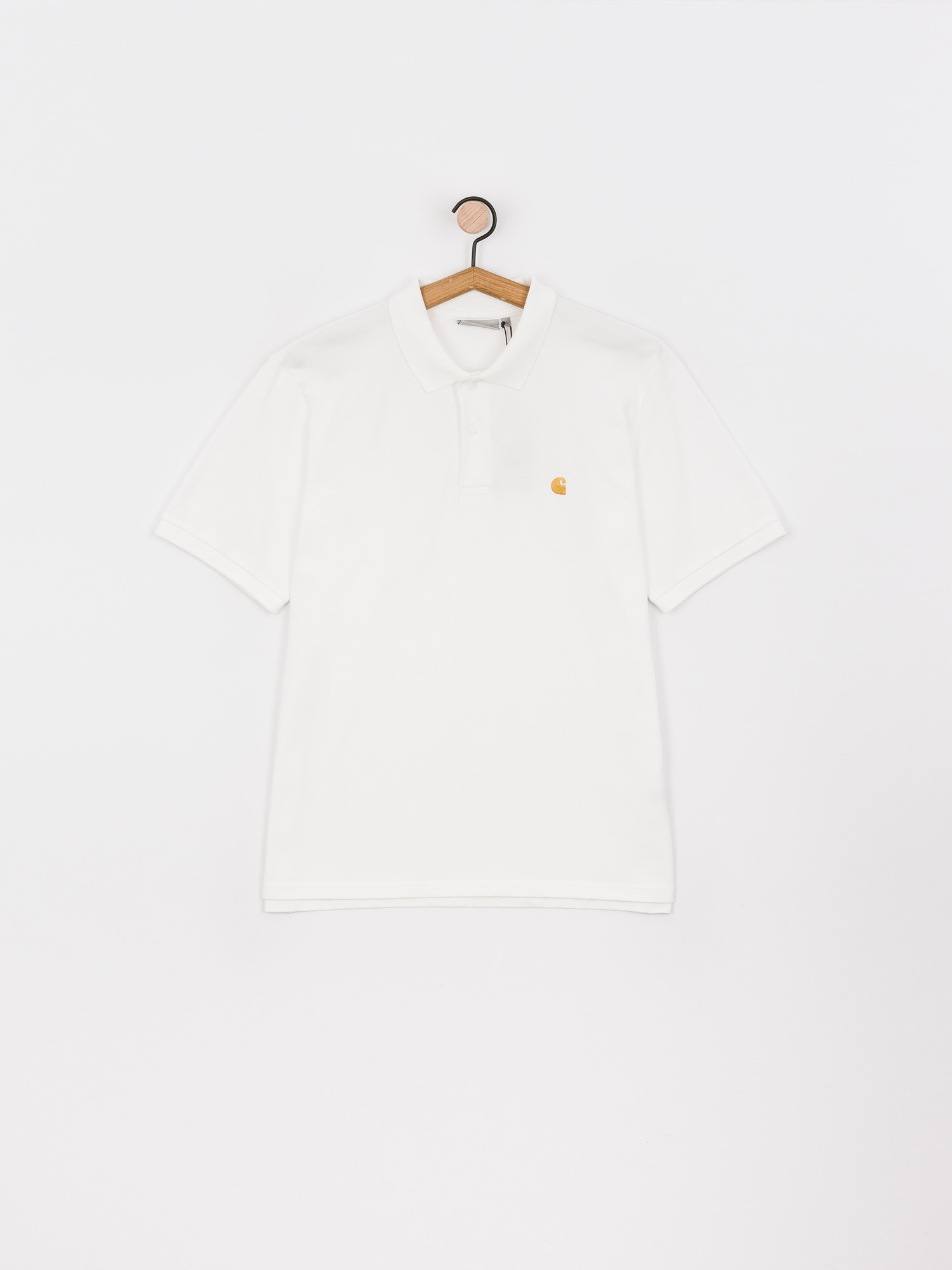 Carhartt WIP Chase Pique Pólóing (white/gold)