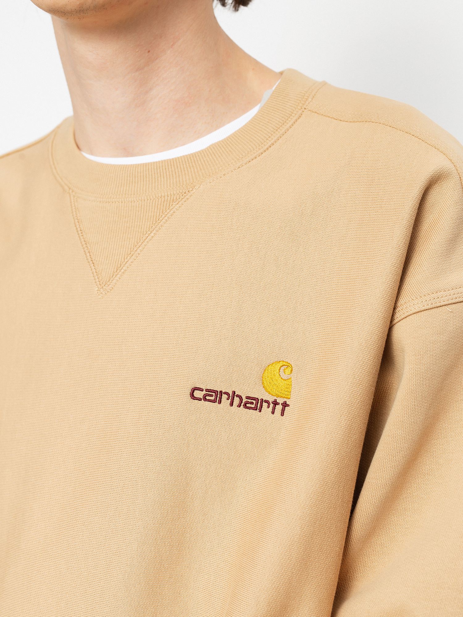 Carhartt WIP American Script Pulóver (dusty h brown)