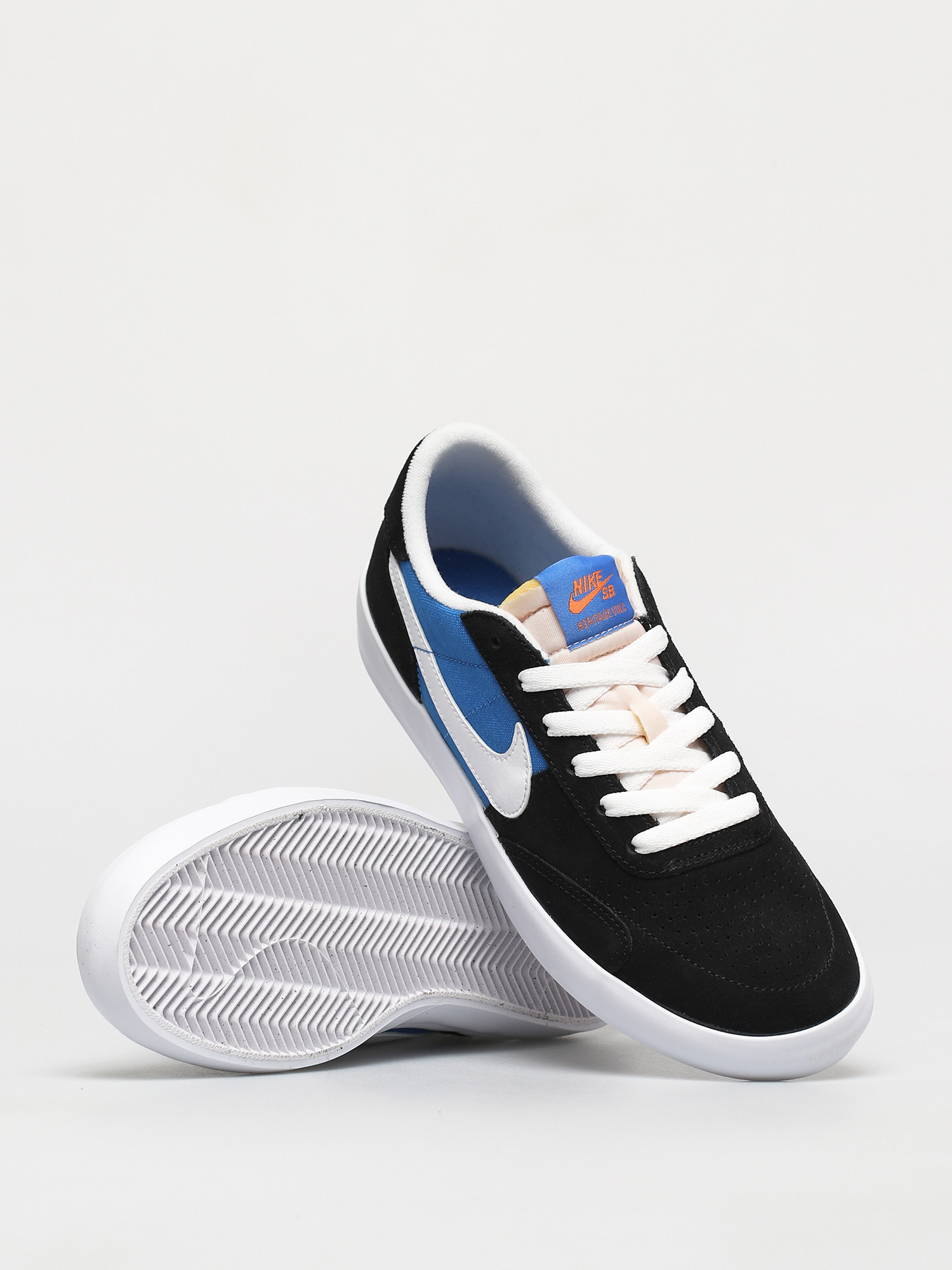 Nike SB Heritage Vulc Cipők (black/white signal blue safety orange)