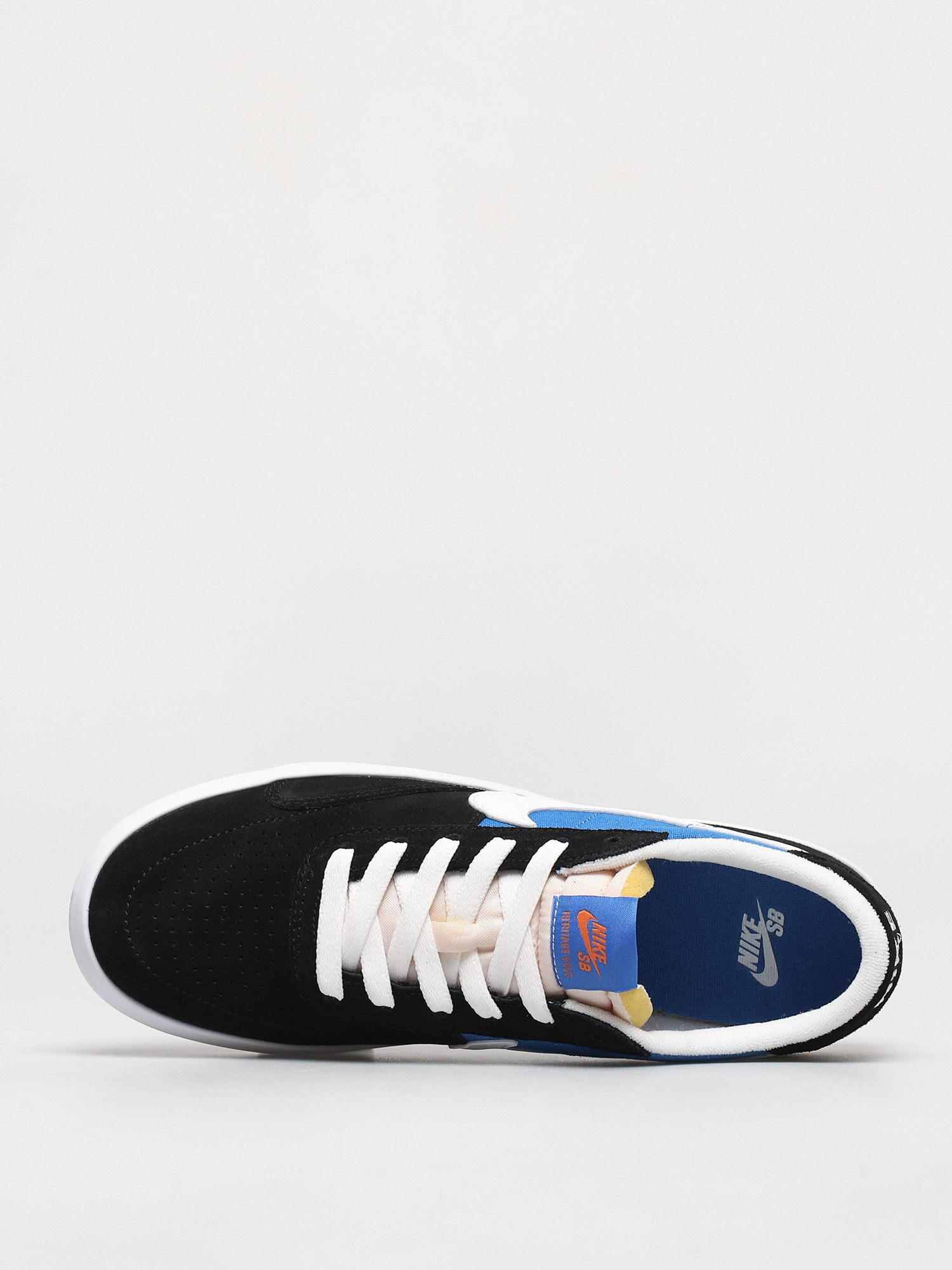 Nike SB Heritage Vulc Cipők (black/white signal blue safety orange)