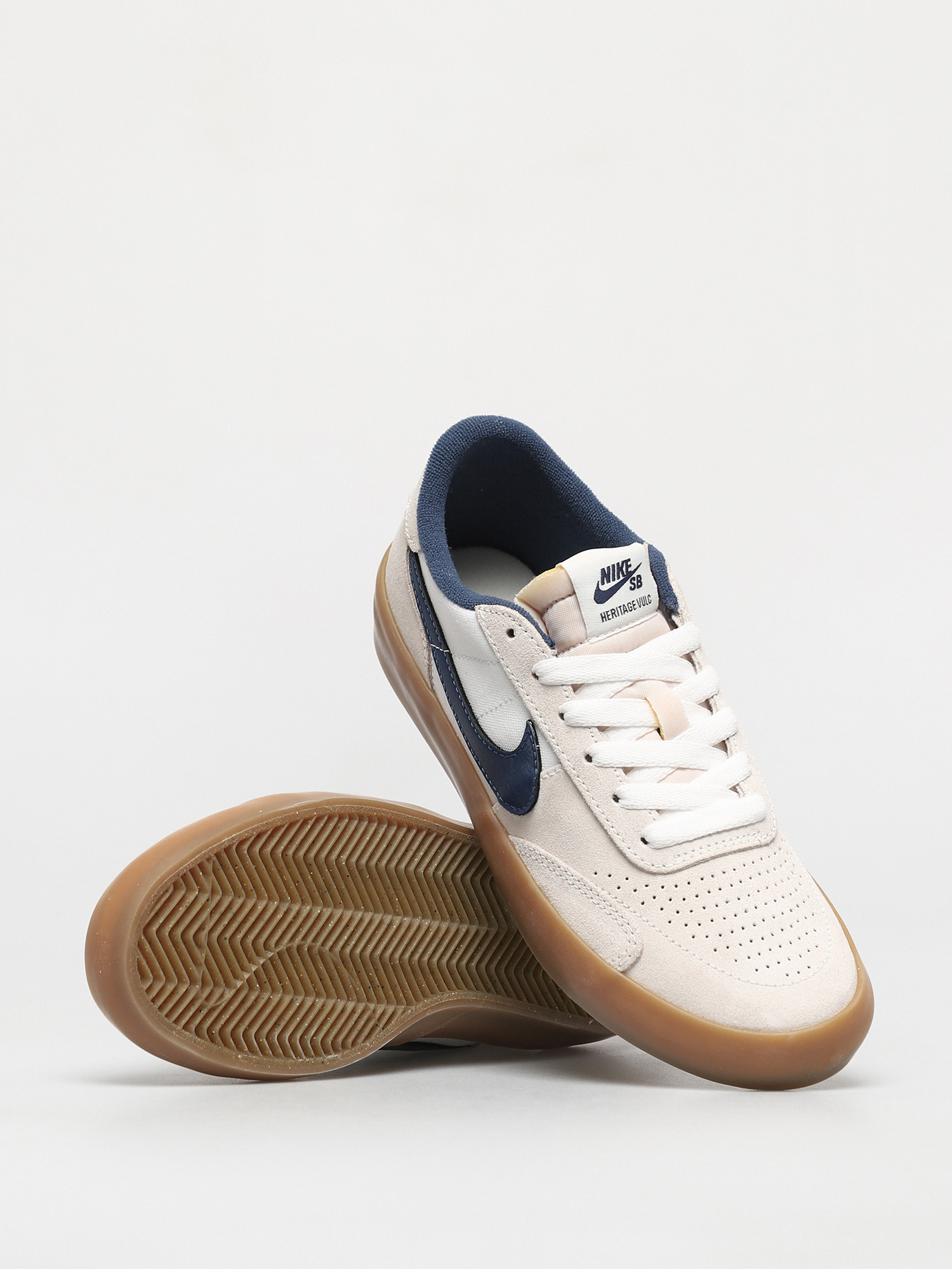 Nike SB Heritage Vulc Cipők (summit white/navy white gum light brown)