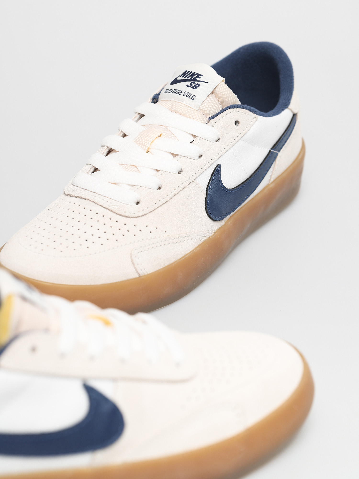 Nike SB Heritage Vulc Cipők (summit white/navy white gum light brown)