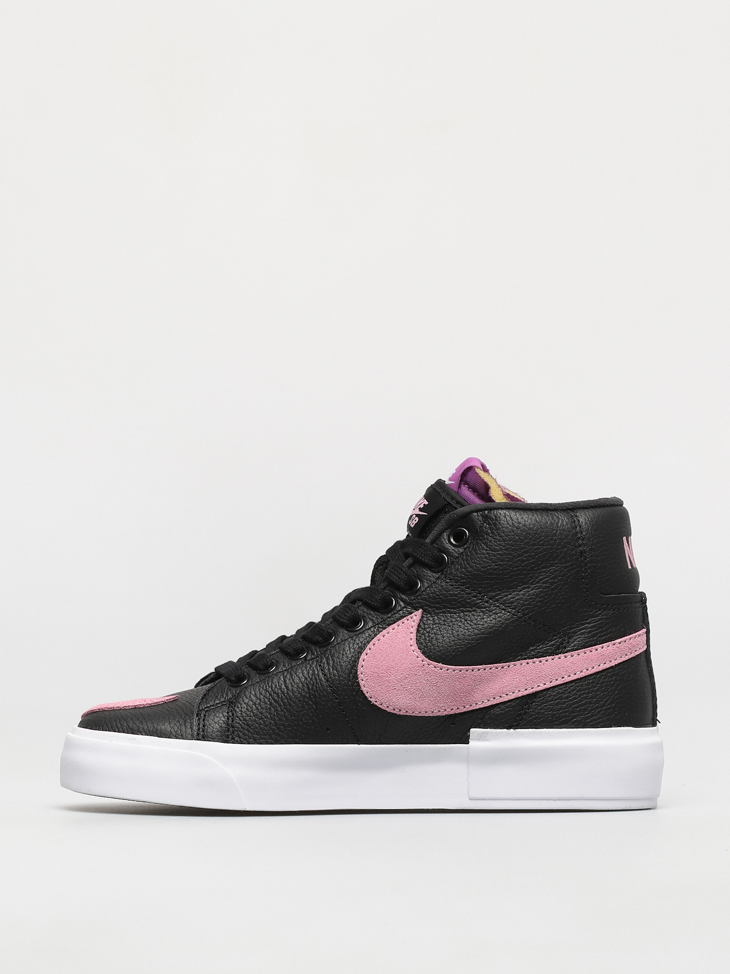 Nike SB Zoom Blazer Mid Edge Cipők (black/pink rise white purple nebula)