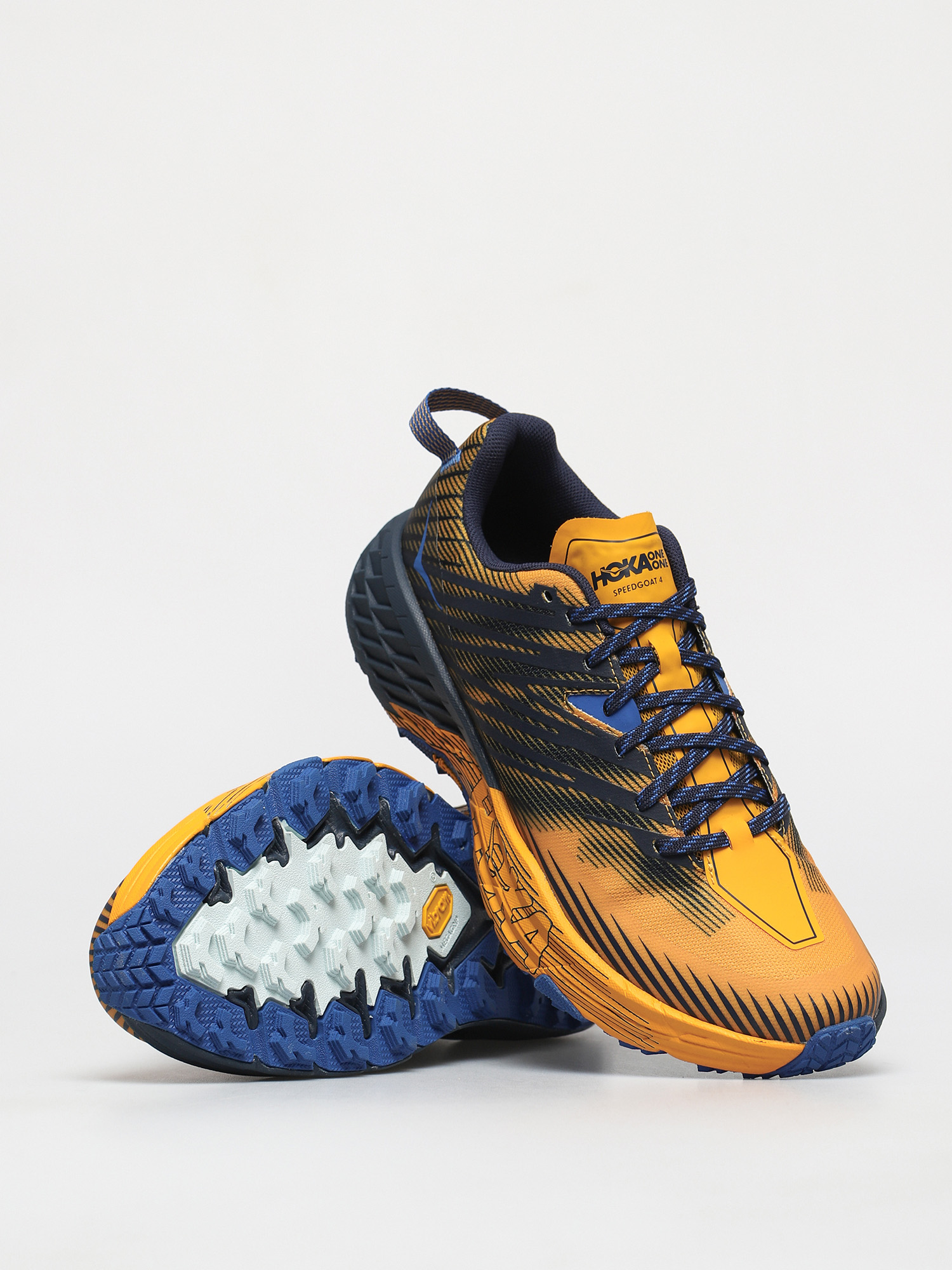 Hoka One One Speedgoat 4 Cipők (saffron/black iris)