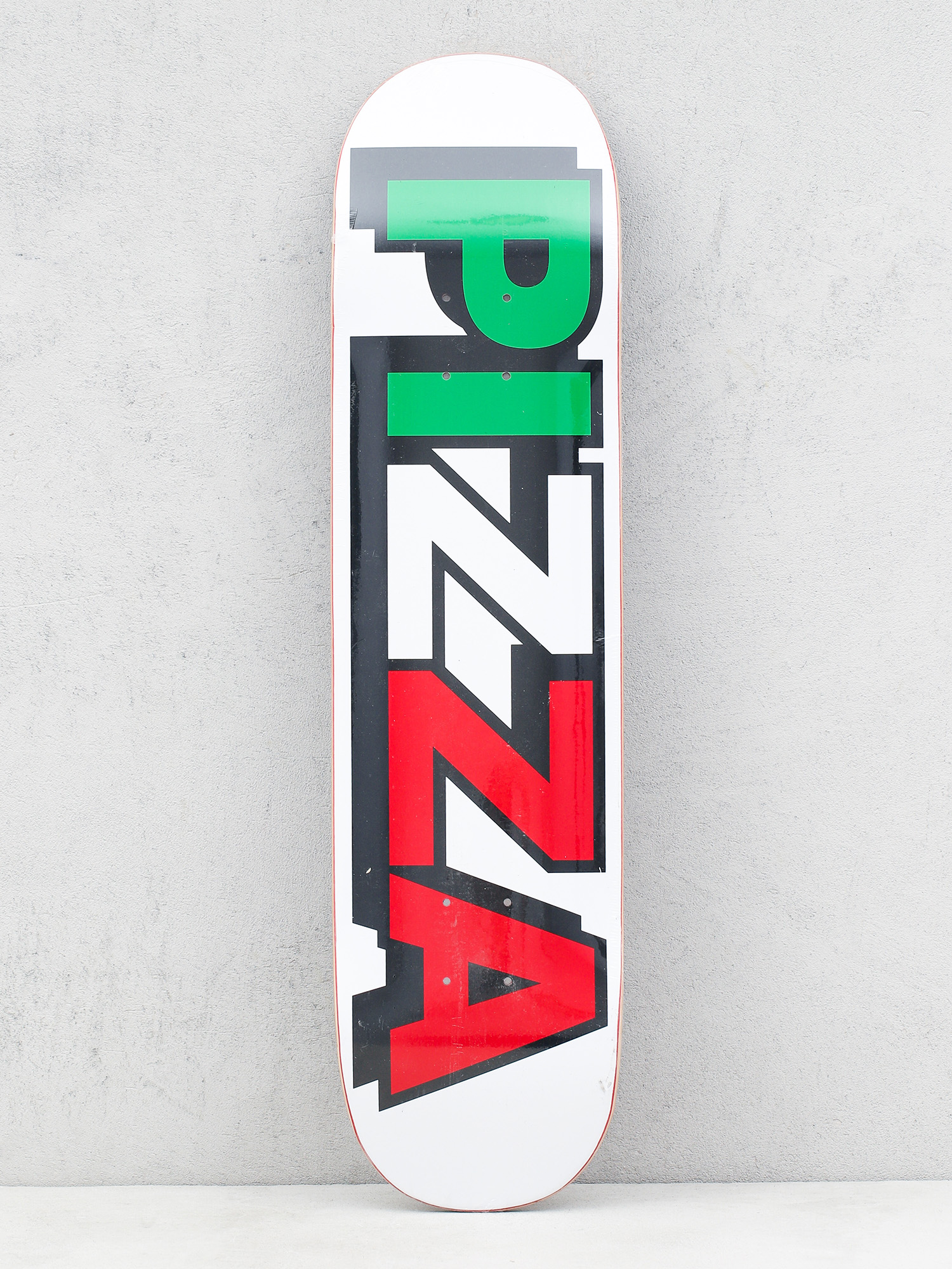 Pizza Skateboards Tri Logo Gördeszka lap (white/green/red)