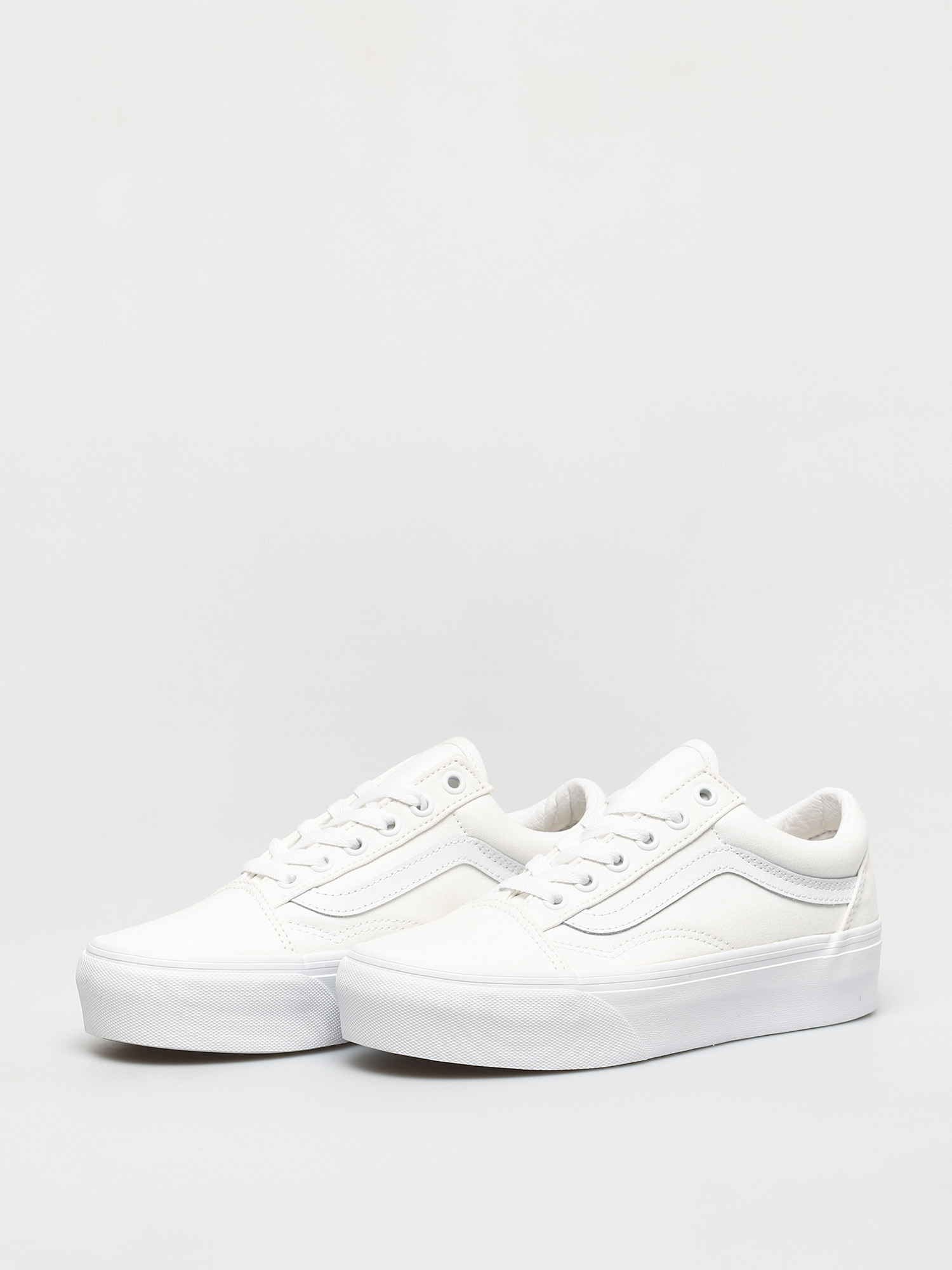 Vans Old Skool Platform Cipők (true white)