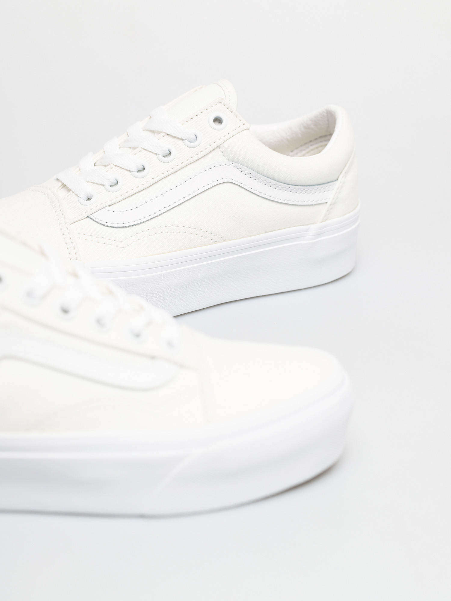 Vans Old Skool Platform Cipők (true white)