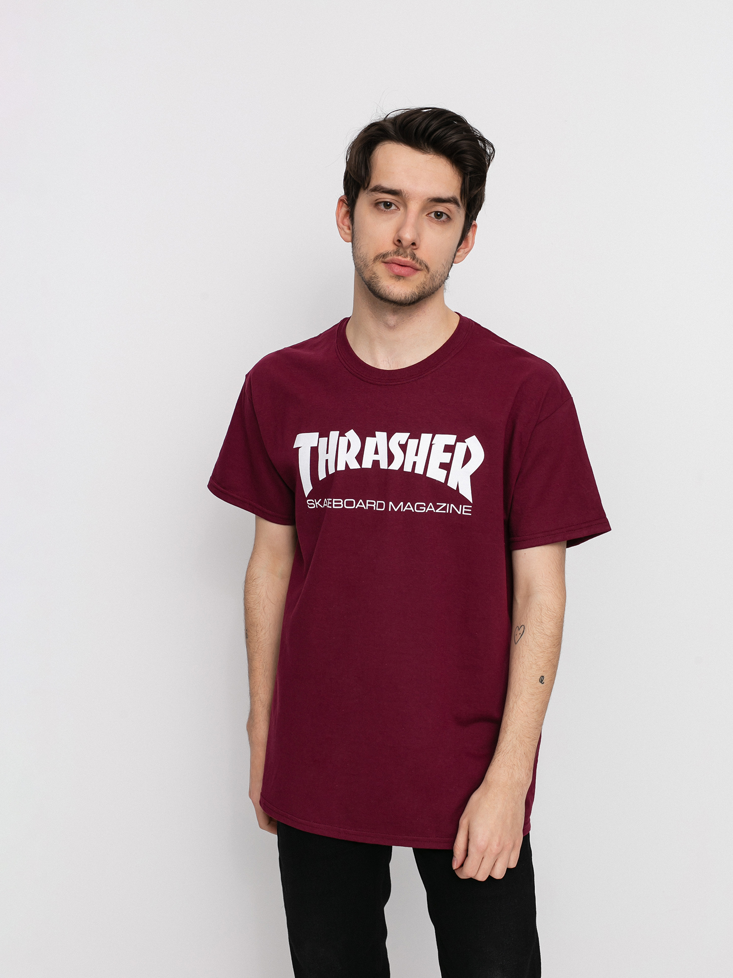 Thrasher Skate Mag Ujjatlan felső (maroon)