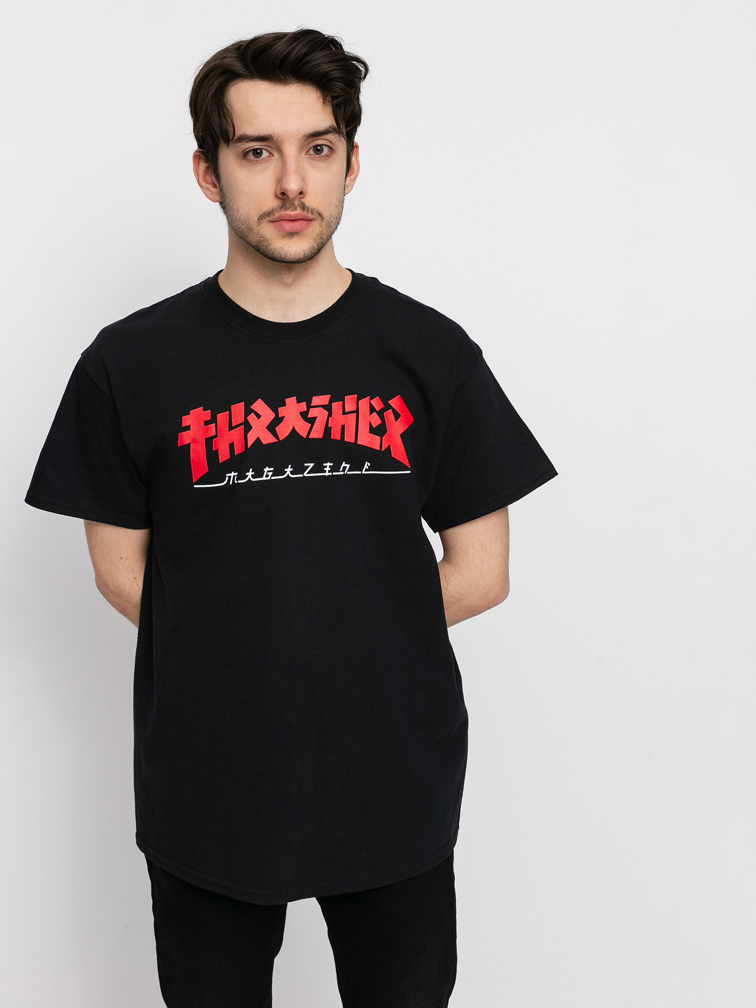 Thrasher Godzilla Ujjatlan felső (black)