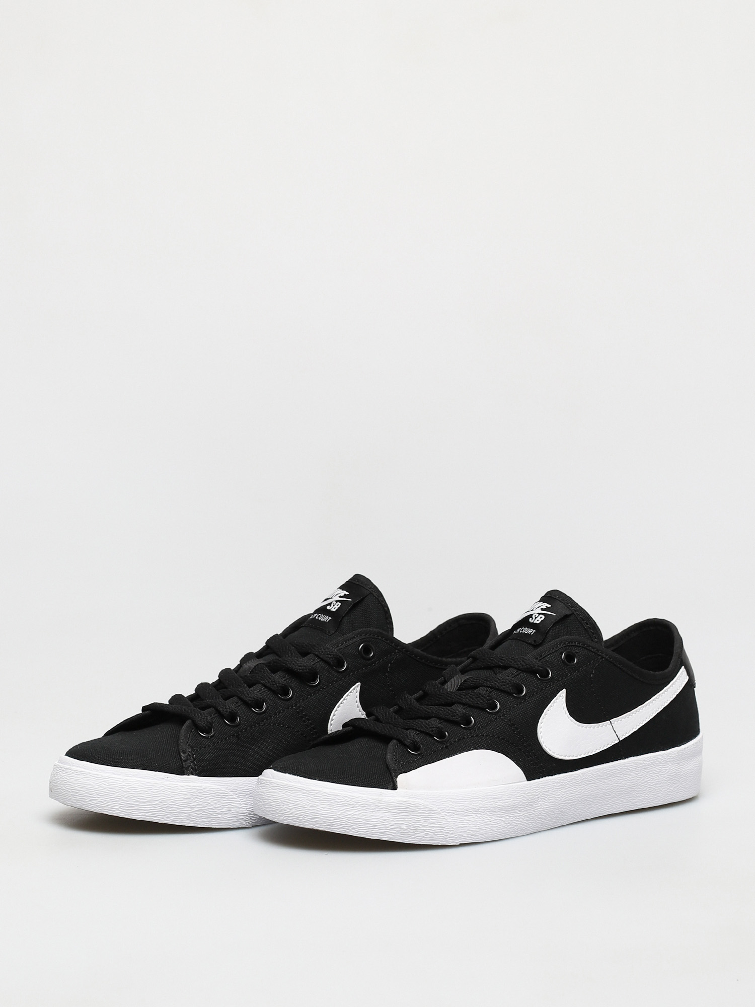 Nike SB Blazer Court Cipők (black/white black gum light brown)