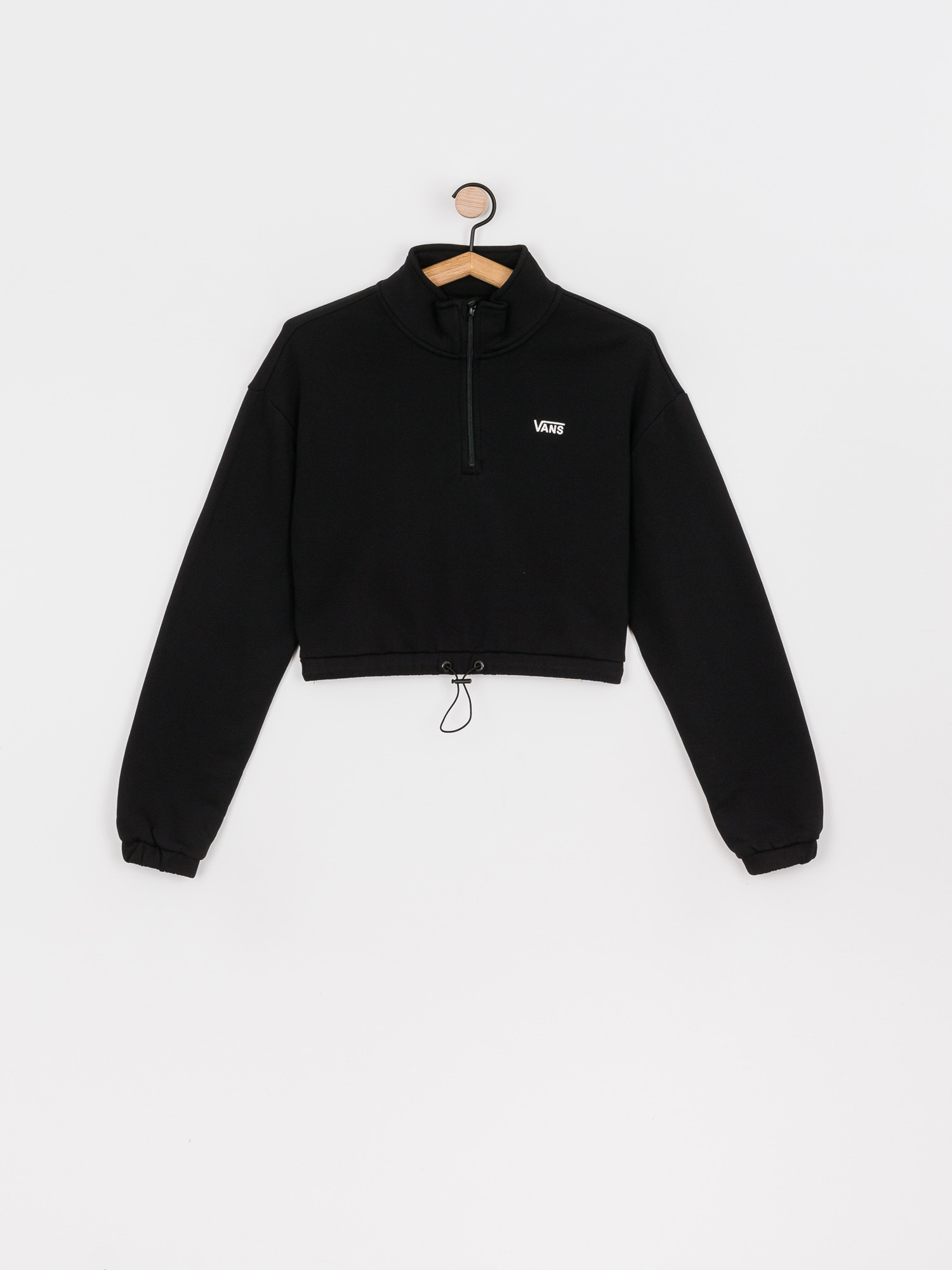 Vans Left Chest Half Zip Wmn Pulóver (black)