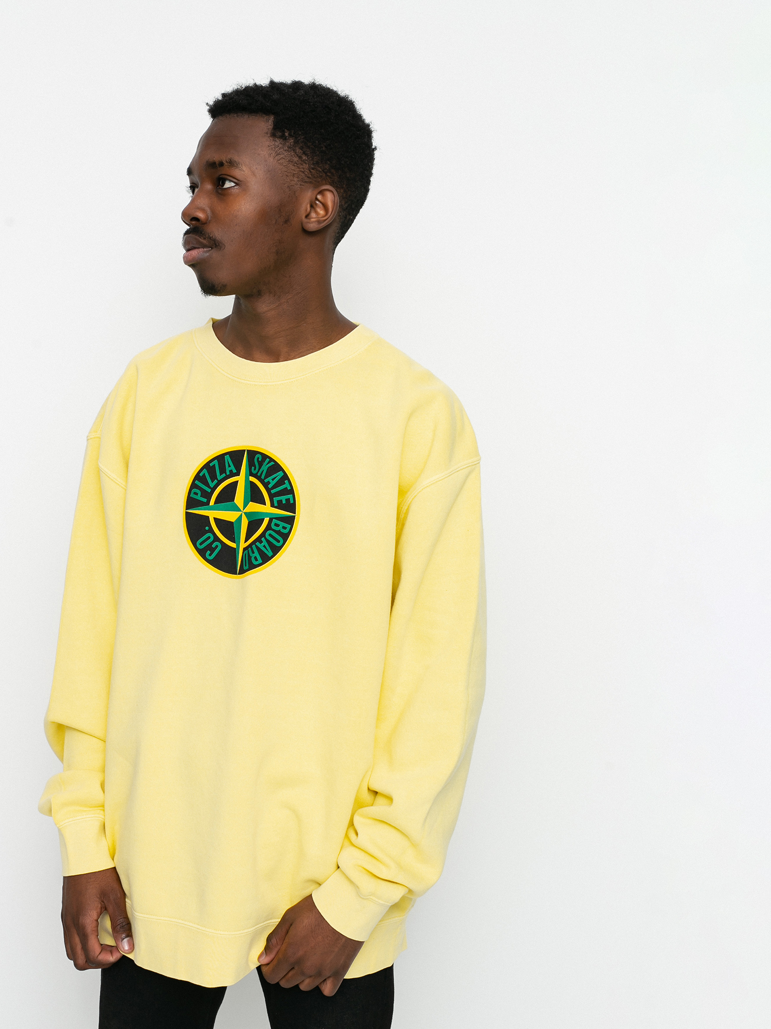 Pizza Skateboards Stone Pulóver (yellow)