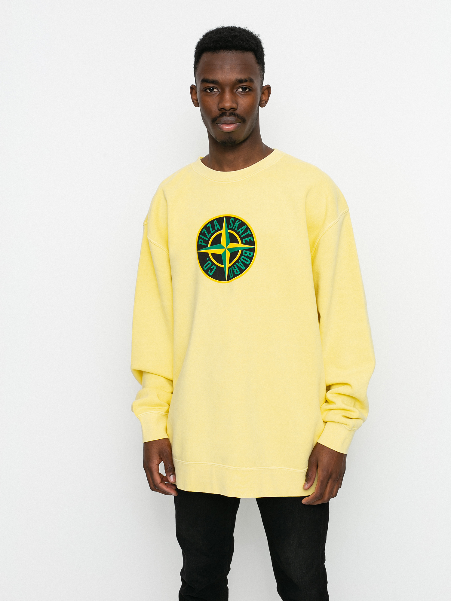 Pizza Skateboards Stone Pulóver (yellow)