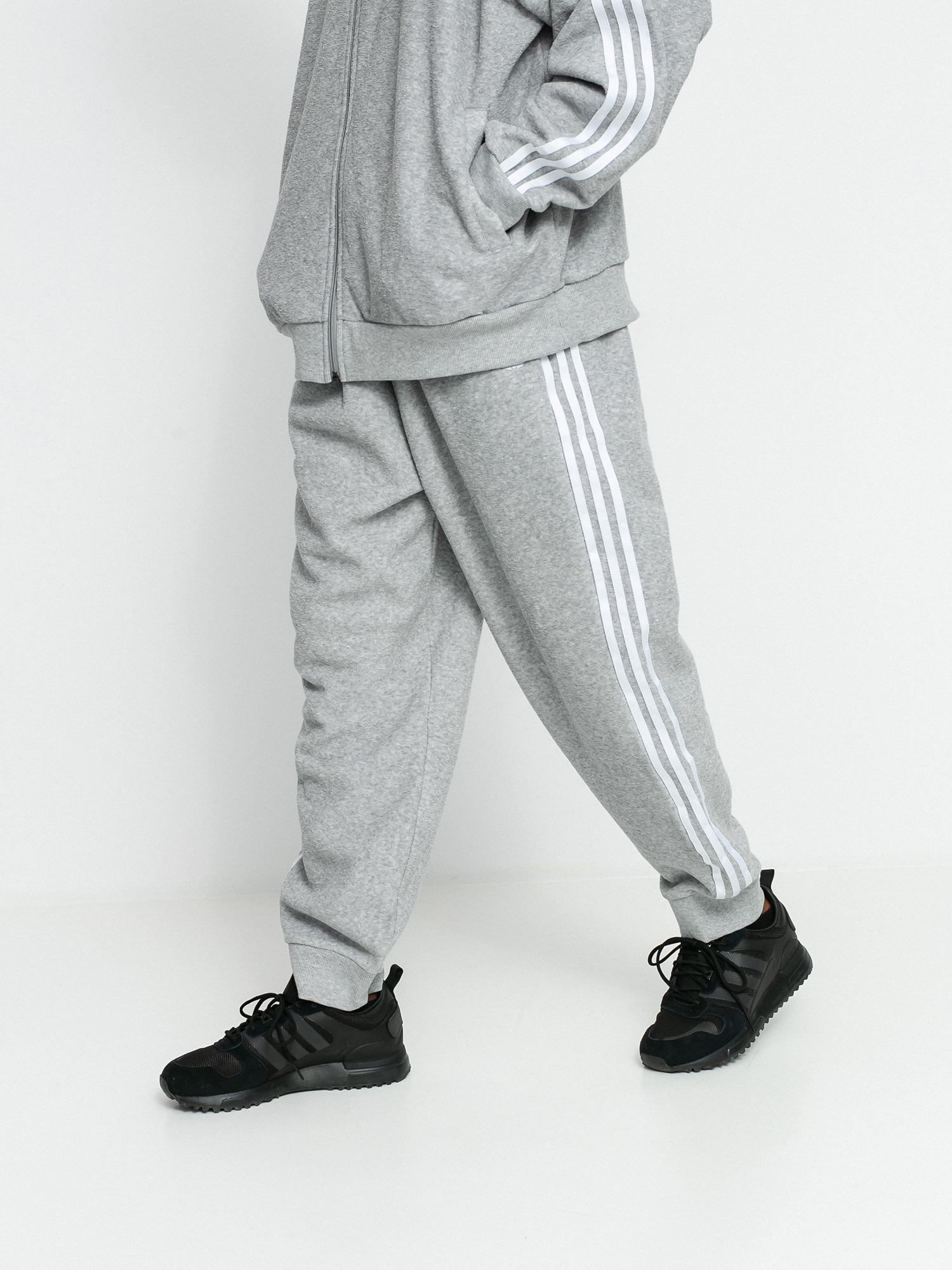 adidas Boucle Track Kisnadrág (mgreyh/white)