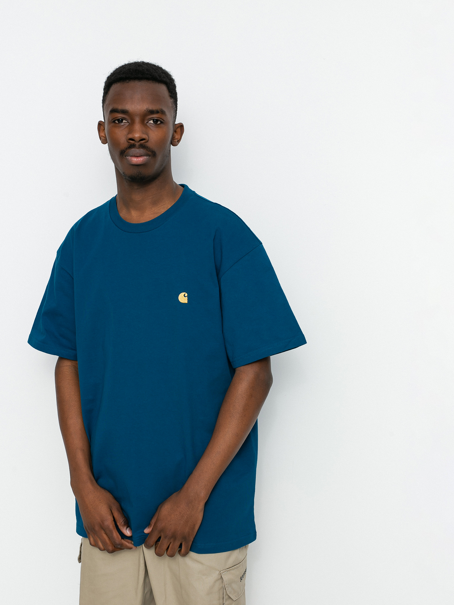 Carhartt WIP Chase Ujjatlan felső (corse/gold)