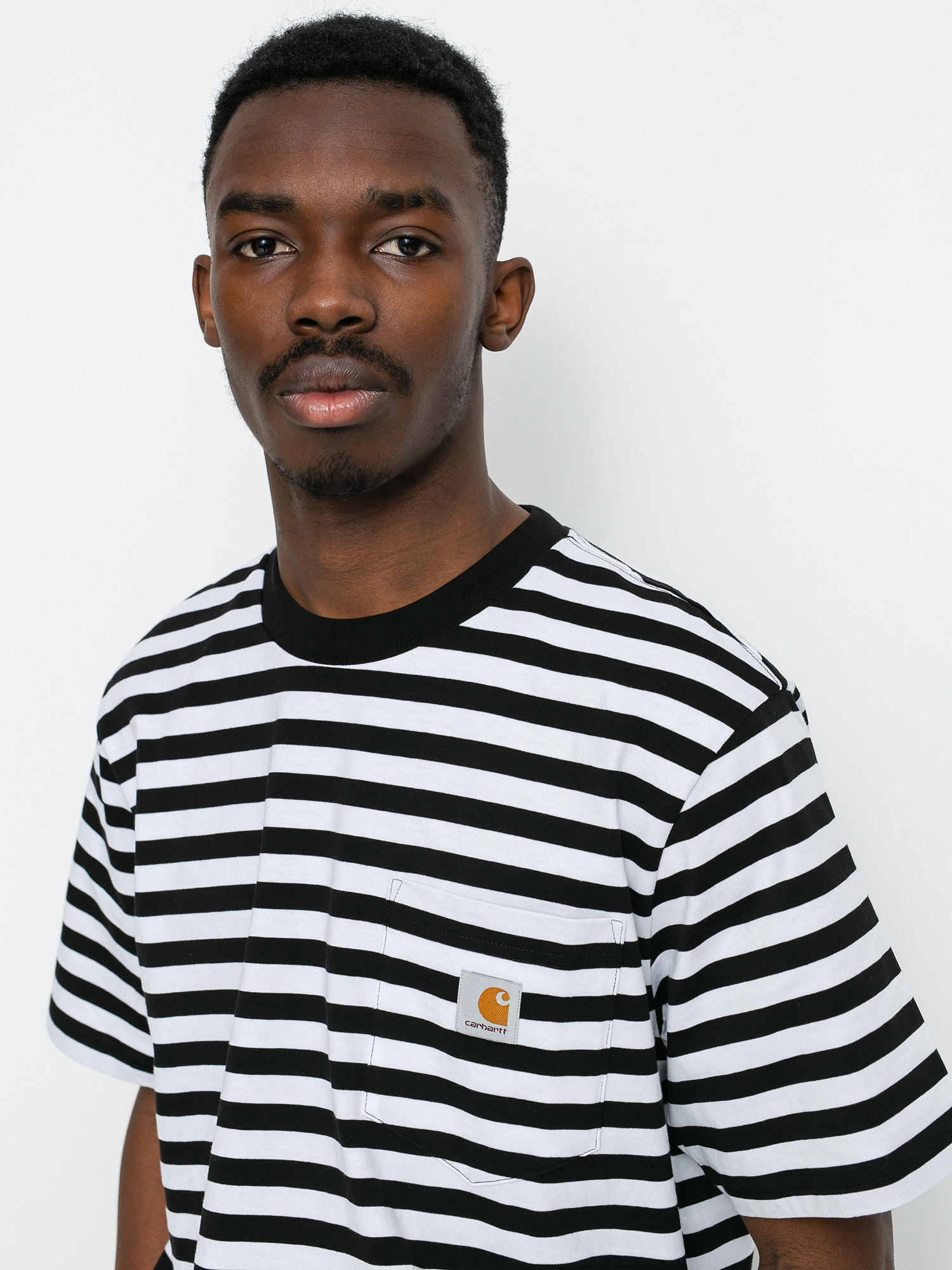 Carhartt WIP Scotty Pocket Ujjatlan felső (scotty stripe black/white)