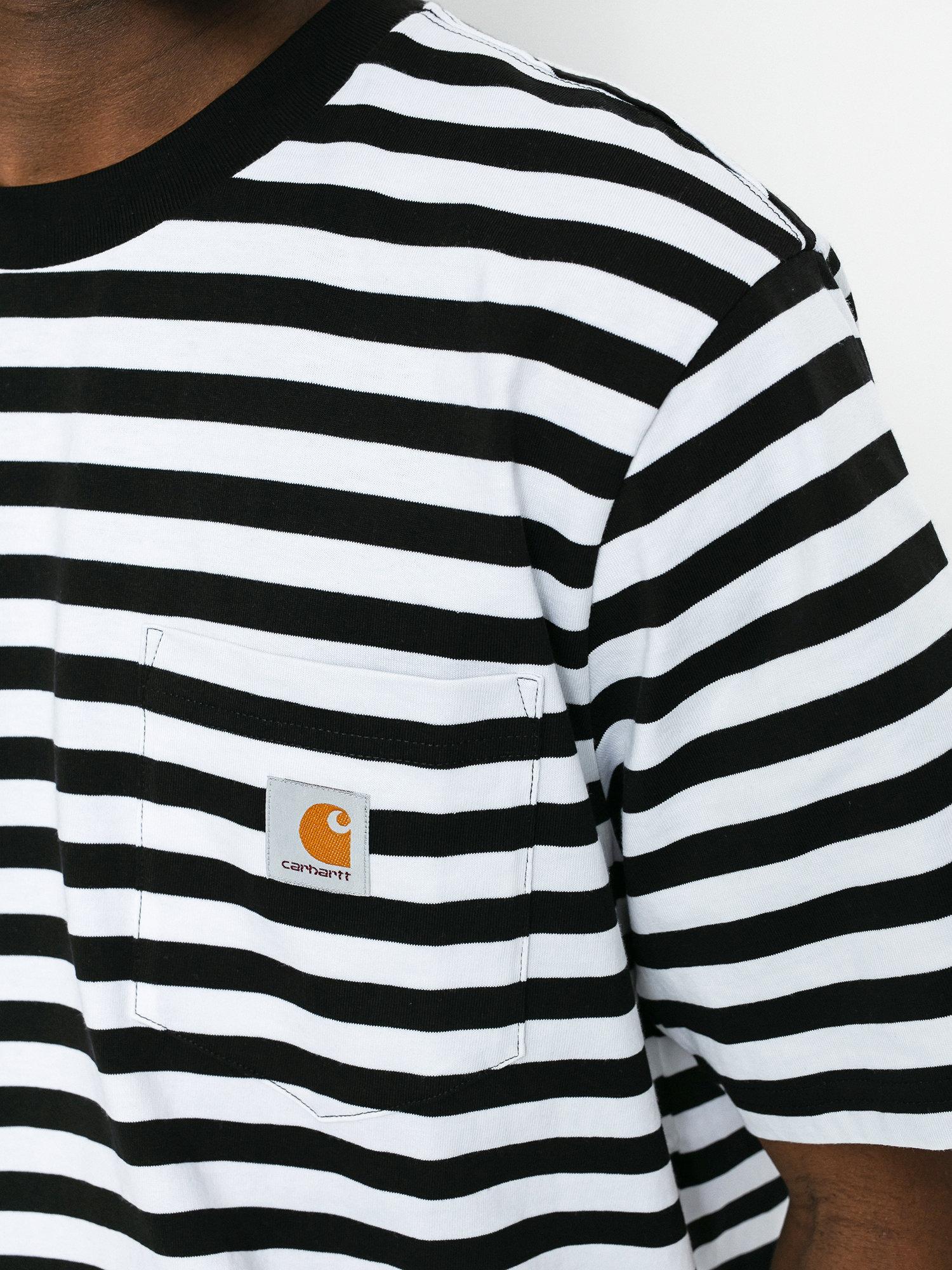 Carhartt WIP Scotty Pocket Ujjatlan felső (scotty stripe black/white)