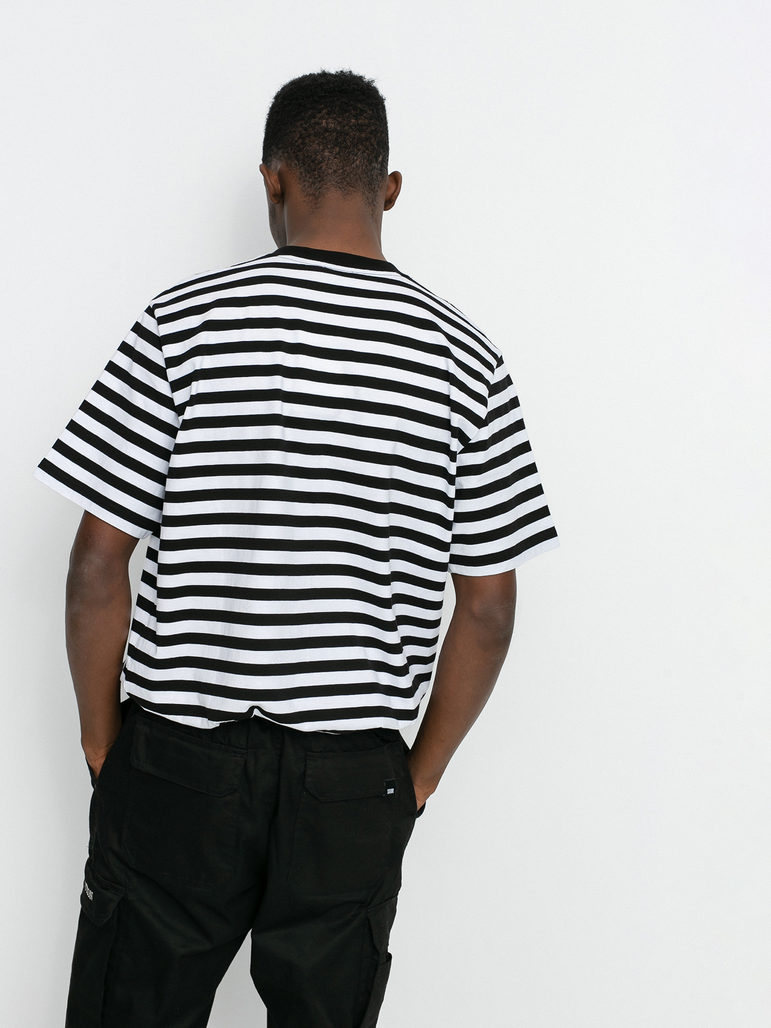 Carhartt WIP Scotty Pocket Ujjatlan felső (scotty stripe black/white)