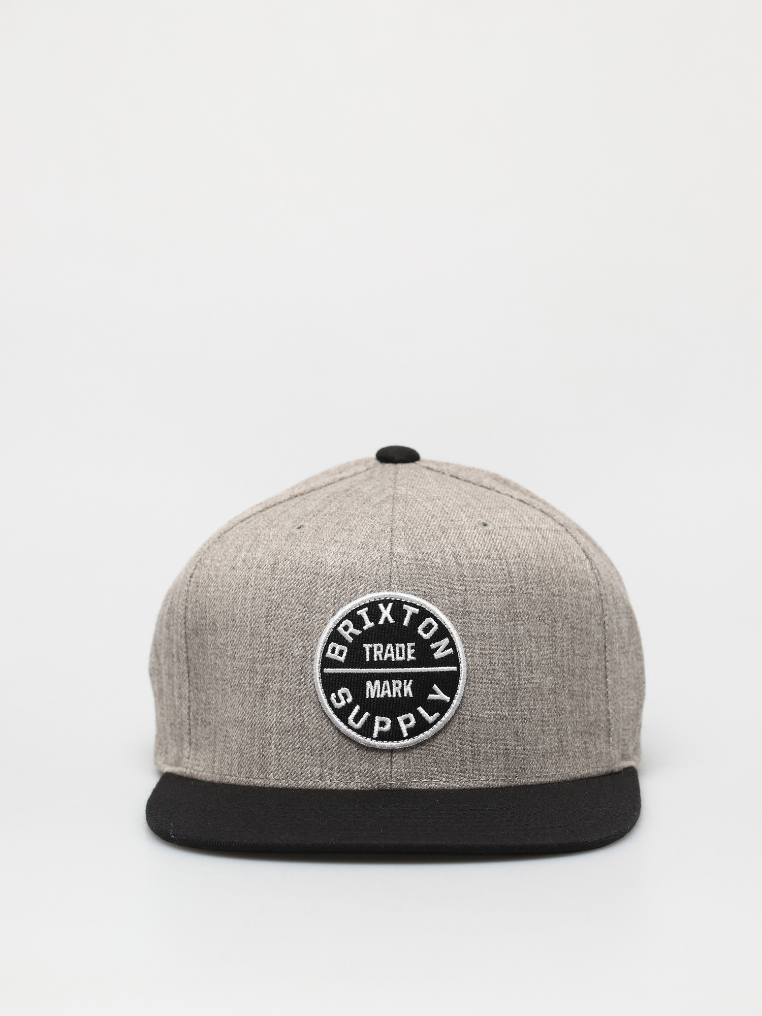 Brixton Oath III Snapback Baseball sapka (light heather grey/black)