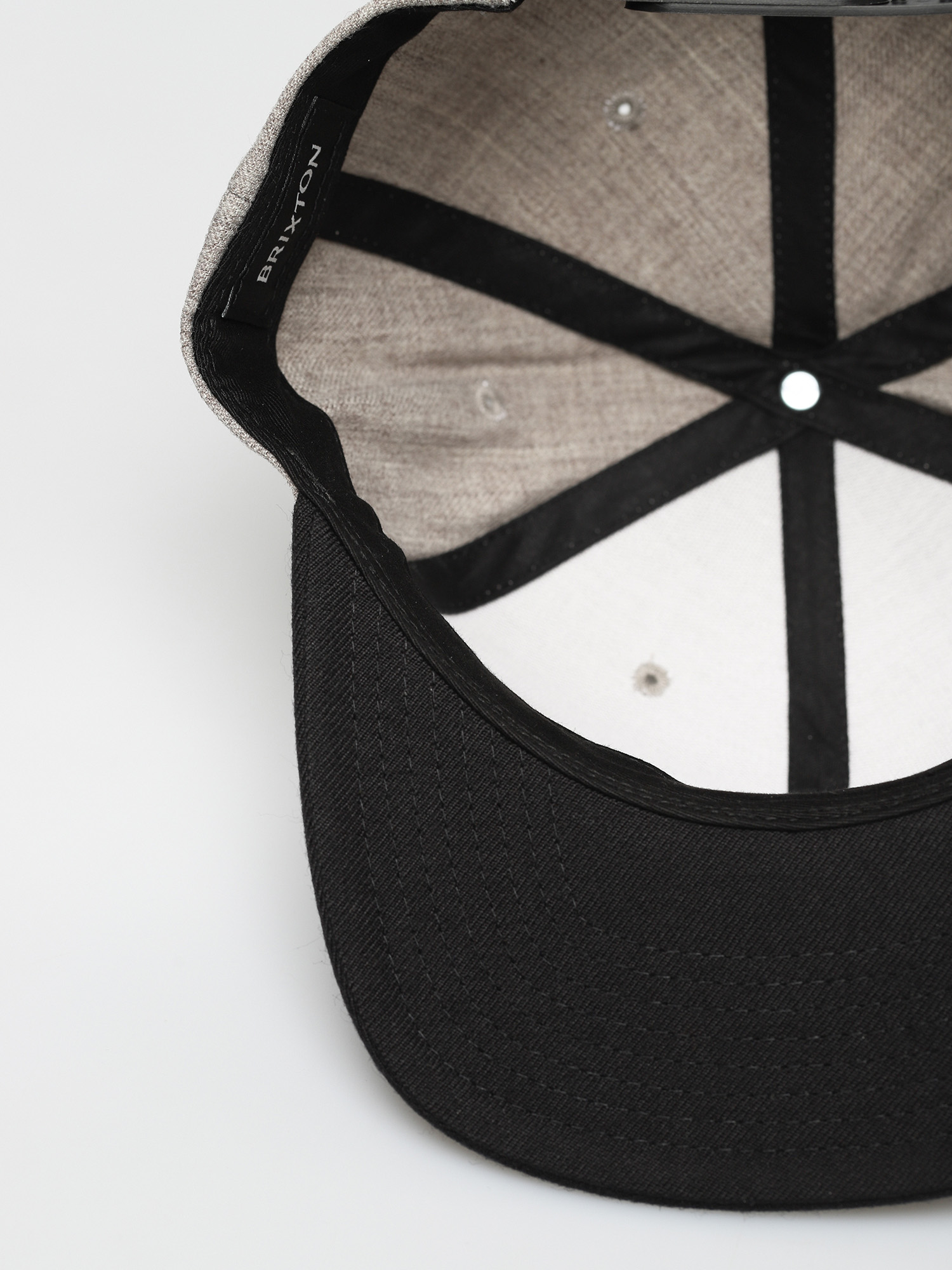 Brixton Oath III Snapback Baseball sapka (light heather grey/black)