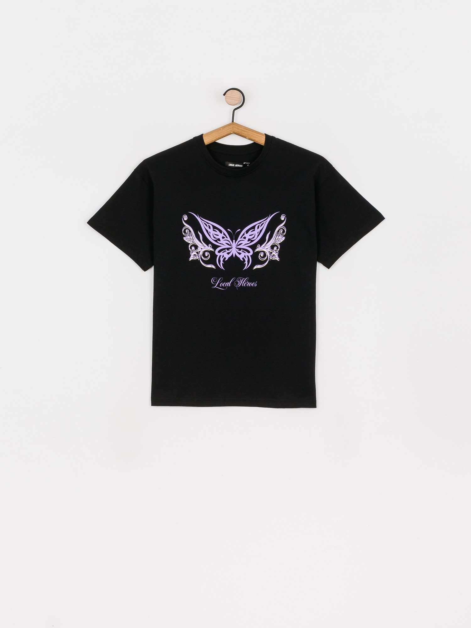 Local Heroes Butterfly Tribal Wmn Ujjatlan felső (black)