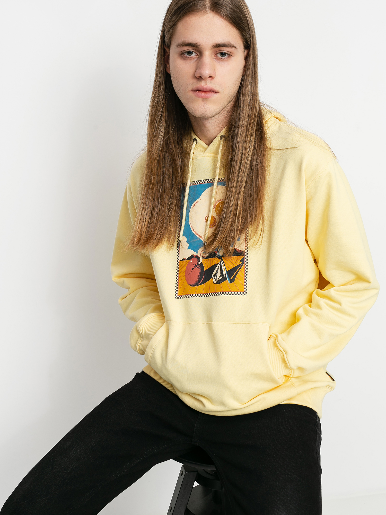 Volcom Fa HD Kapucnis pulóver (dawn yellow)