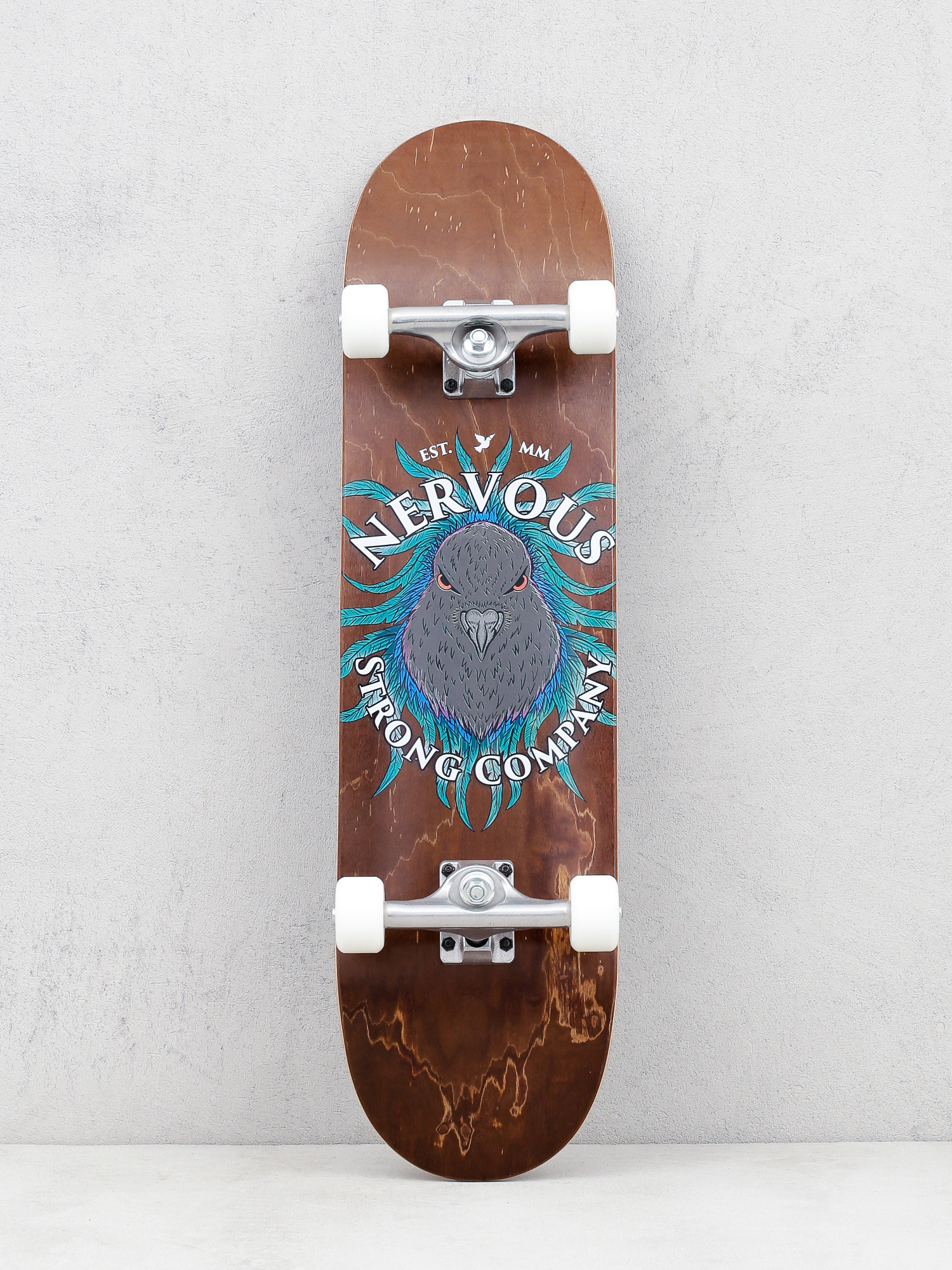 Nervous Lion Logo Komplett gördeszka (brown)