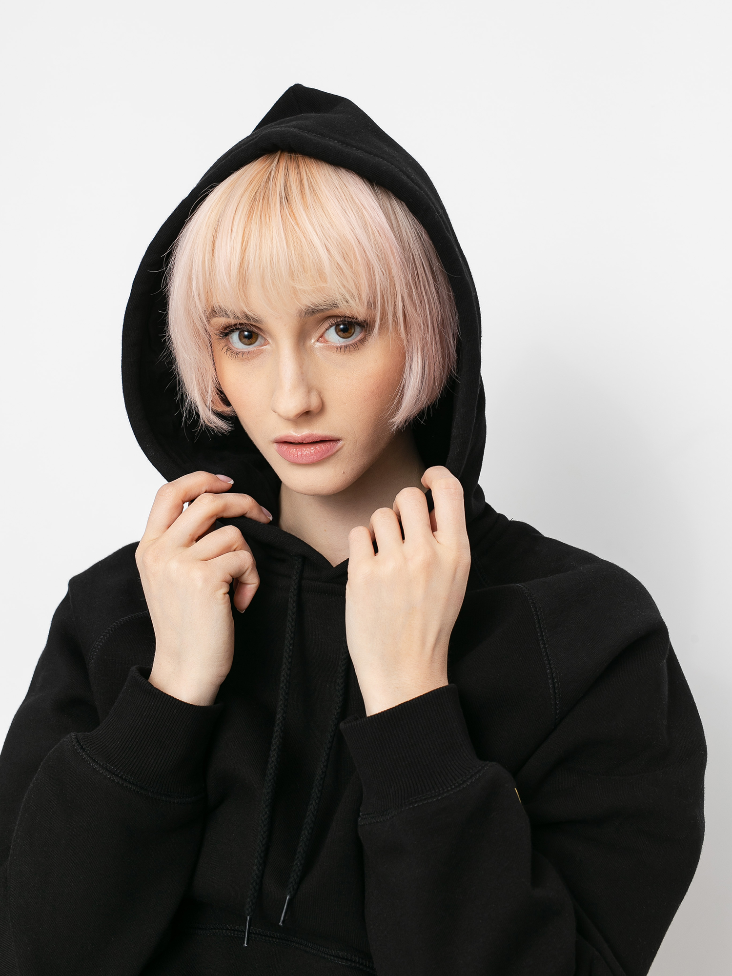 Carhartt WIP Chase HD Wmn Kapucnis pulóver (black/gold)