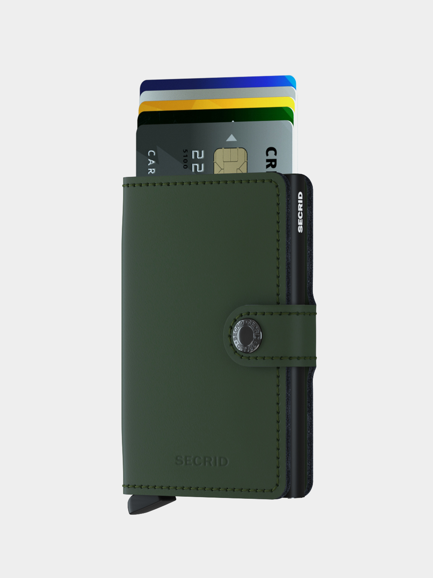 Secrid Miniwallet Pénztárca (matte green/black)