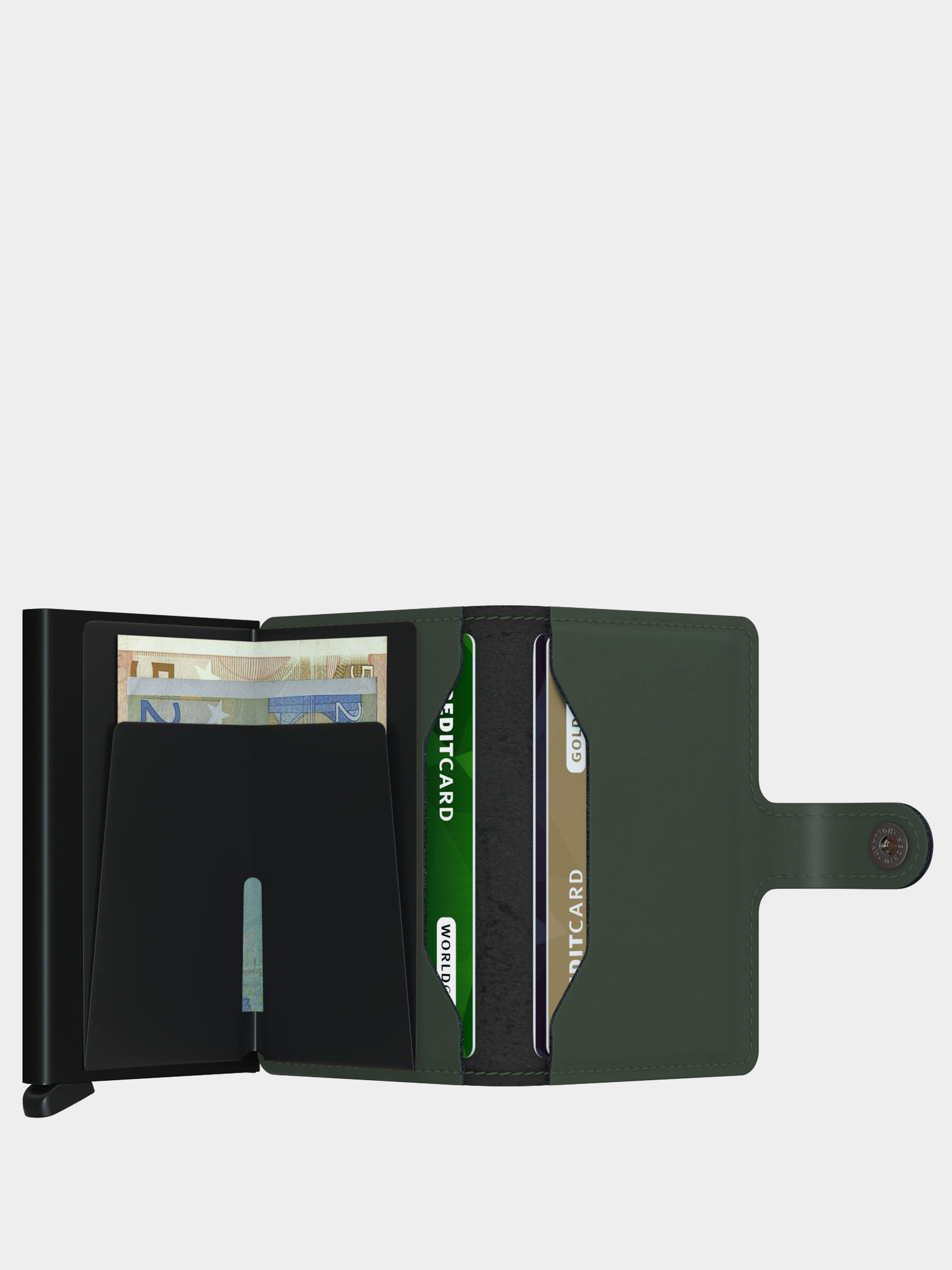 Secrid Miniwallet Pénztárca (matte green/black)