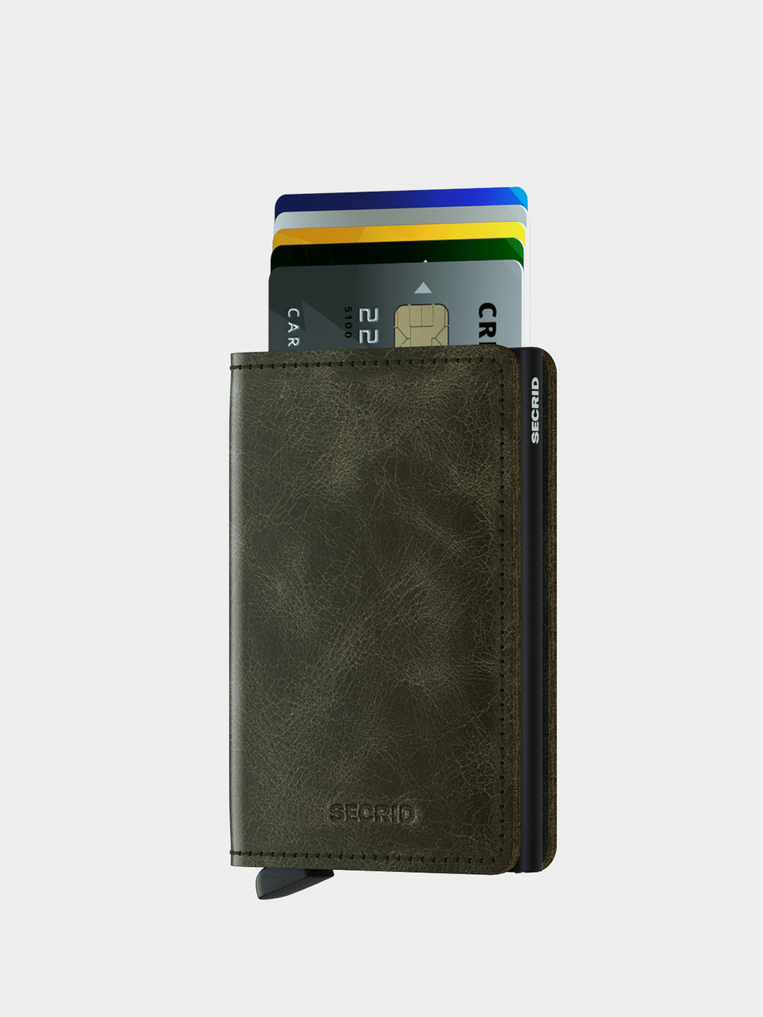 Secrid Slimwallet Pénztárca (vintage olive/black)