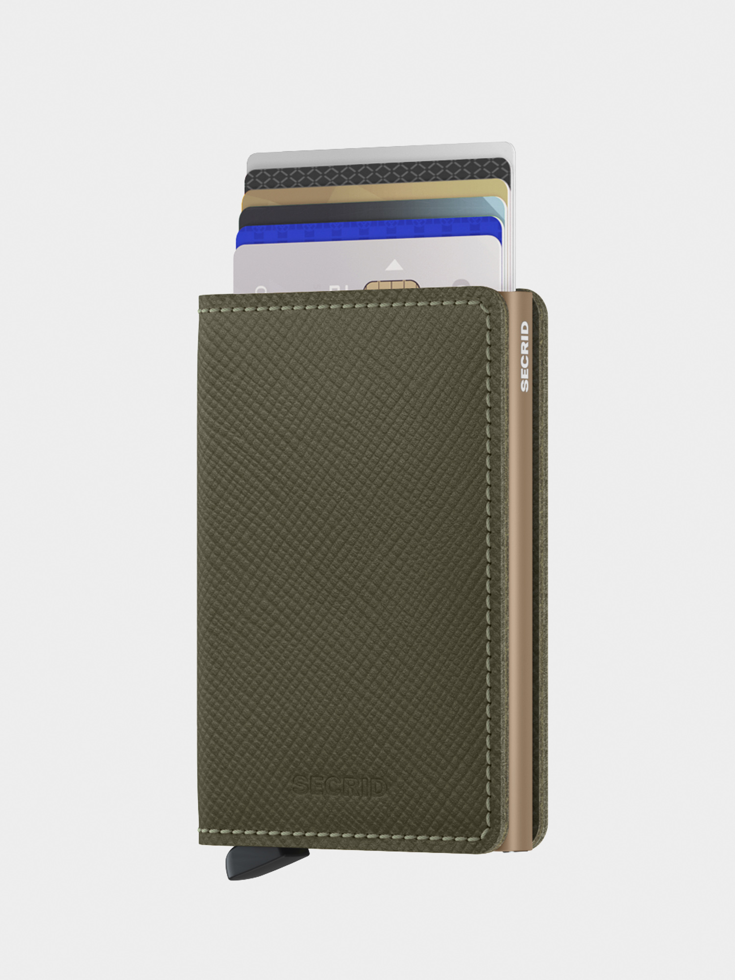Secrid Slimwallet Pénztárca (saffiano olive)