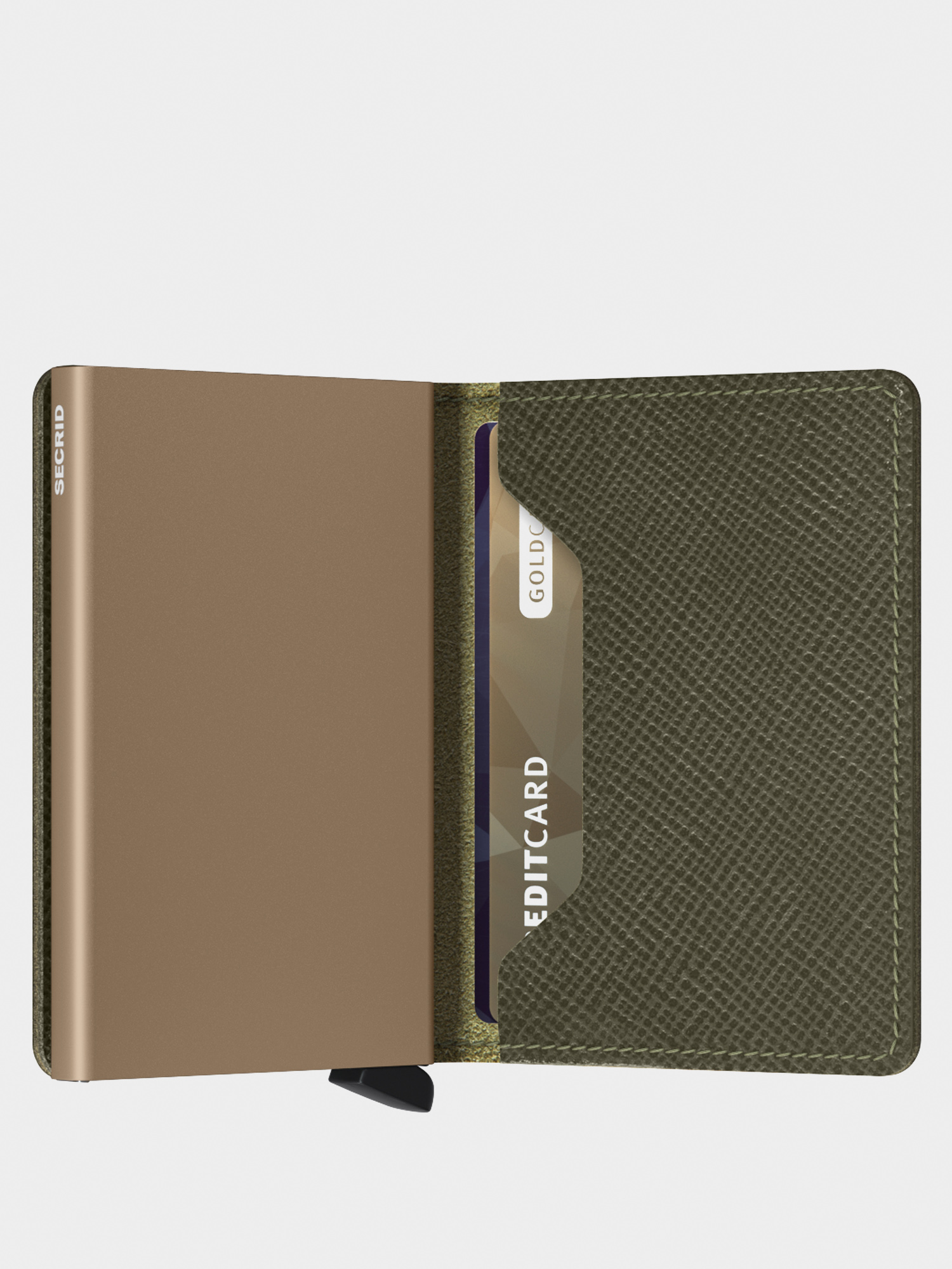 Secrid Slimwallet Pénztárca (saffiano olive)